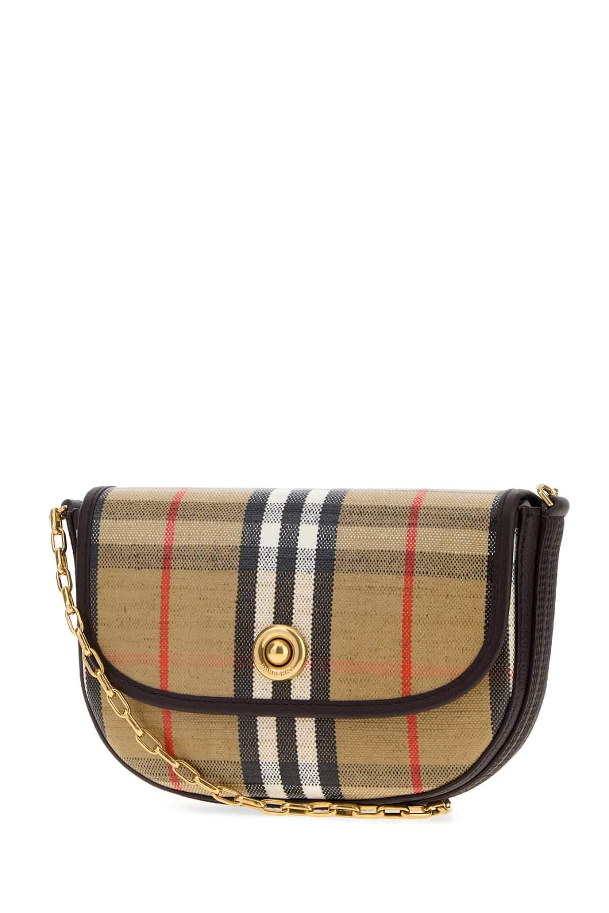 Burberry Women Printed Canvas Small Highlands Crossbody Bag BURBERRY