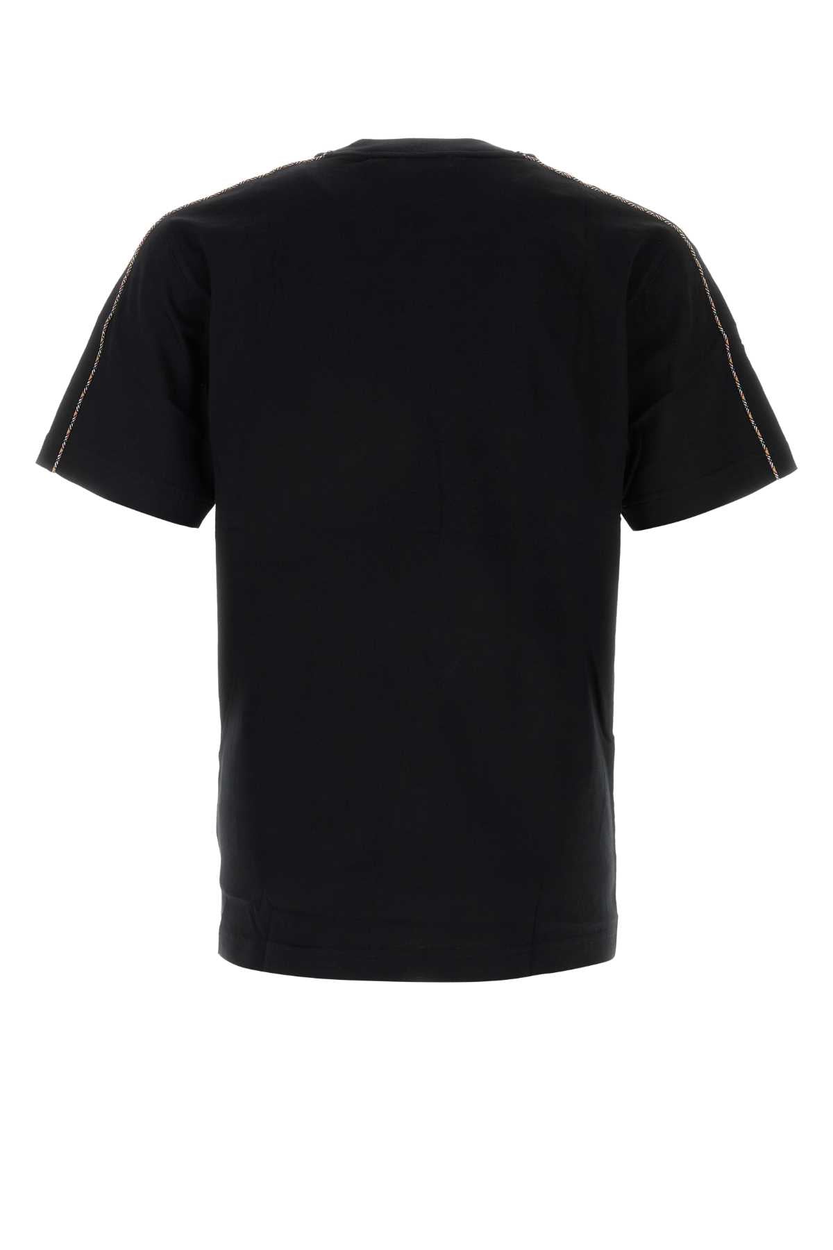 Burberry Men Black Cotton T-Shirt BURBERRY