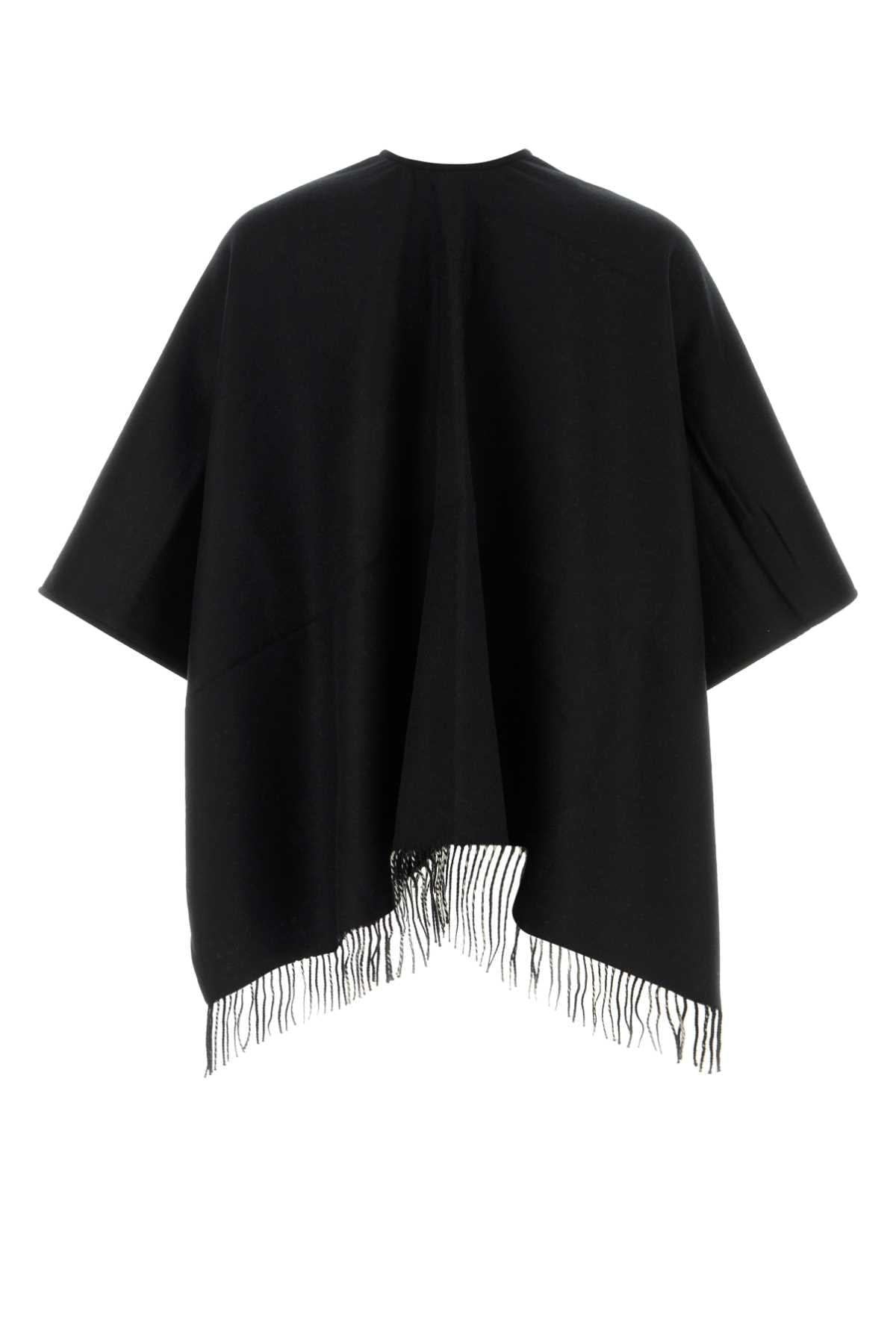 Burberry Unisex Black Wool Reversible Cape BURBERRY