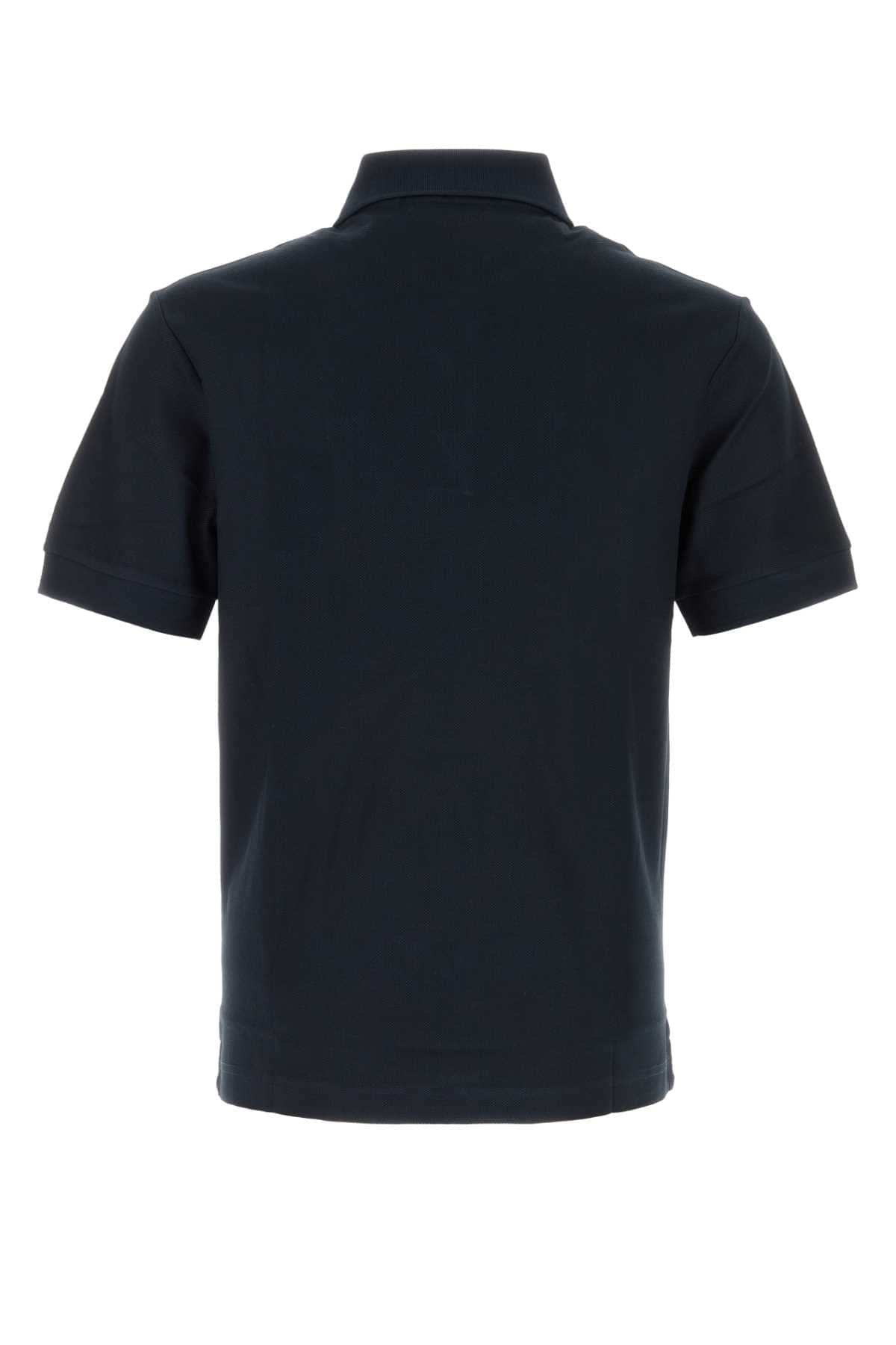 Burberry Men Navy Blue Piquet Polo Shirt BURBERRY