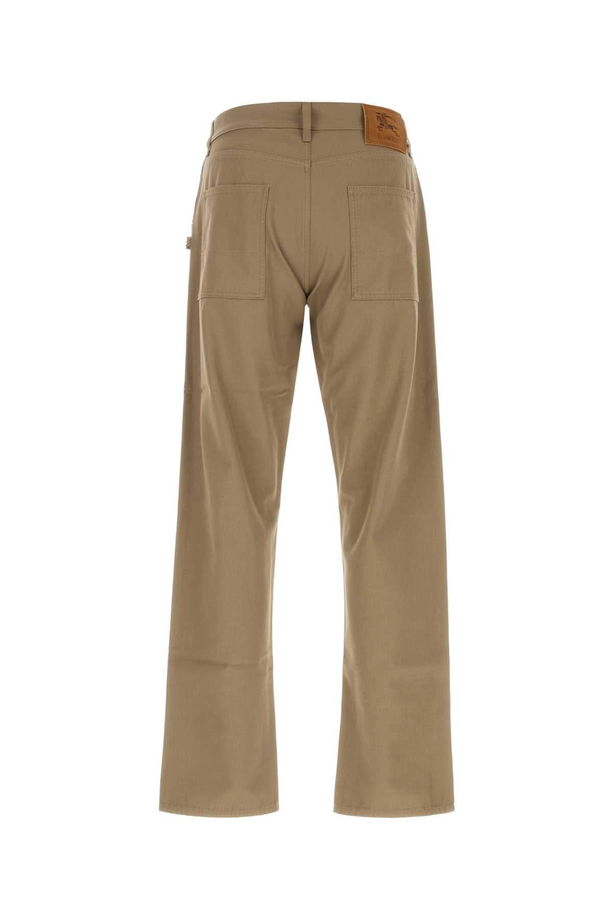 Burberry Men Khaki Cotton Pant BURBERRY
