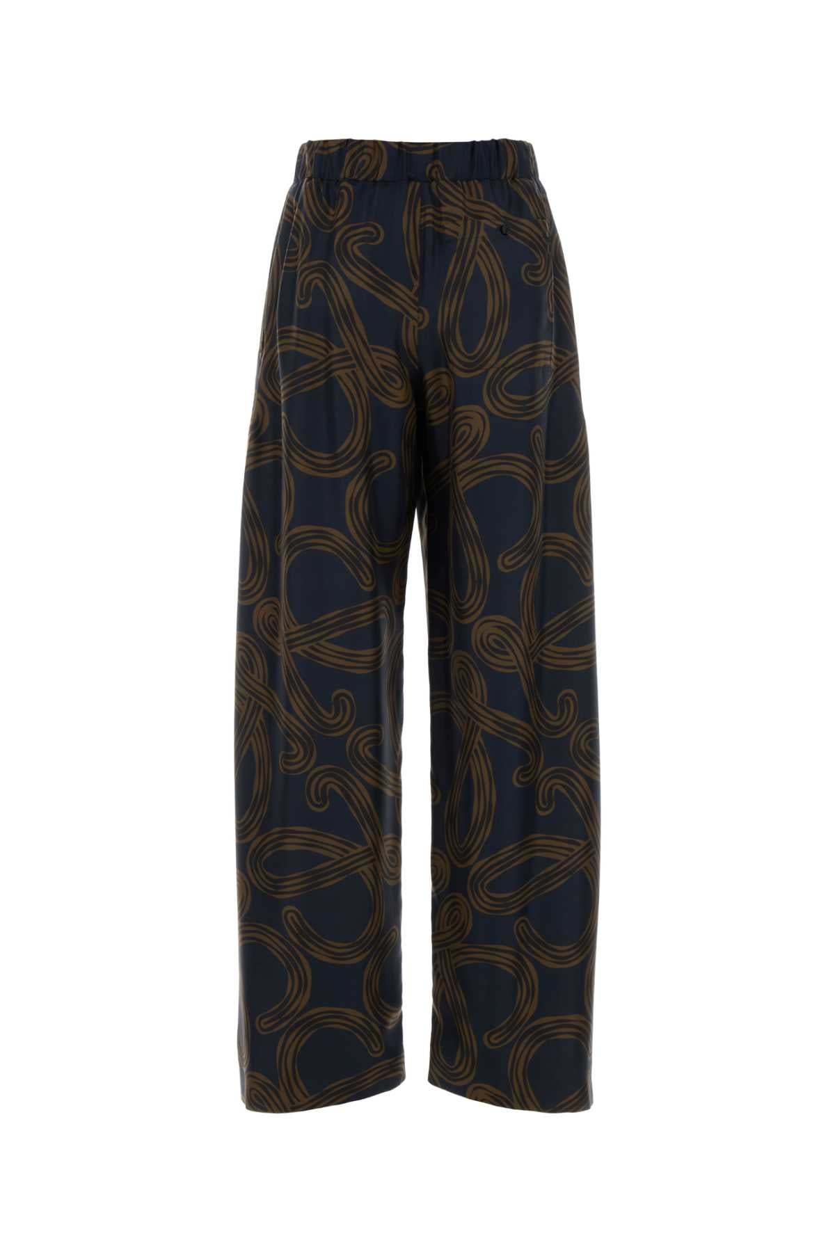 Loewe Paula's Ibiza Women Printed Silk Paula S Ibiza Pant LOEWE