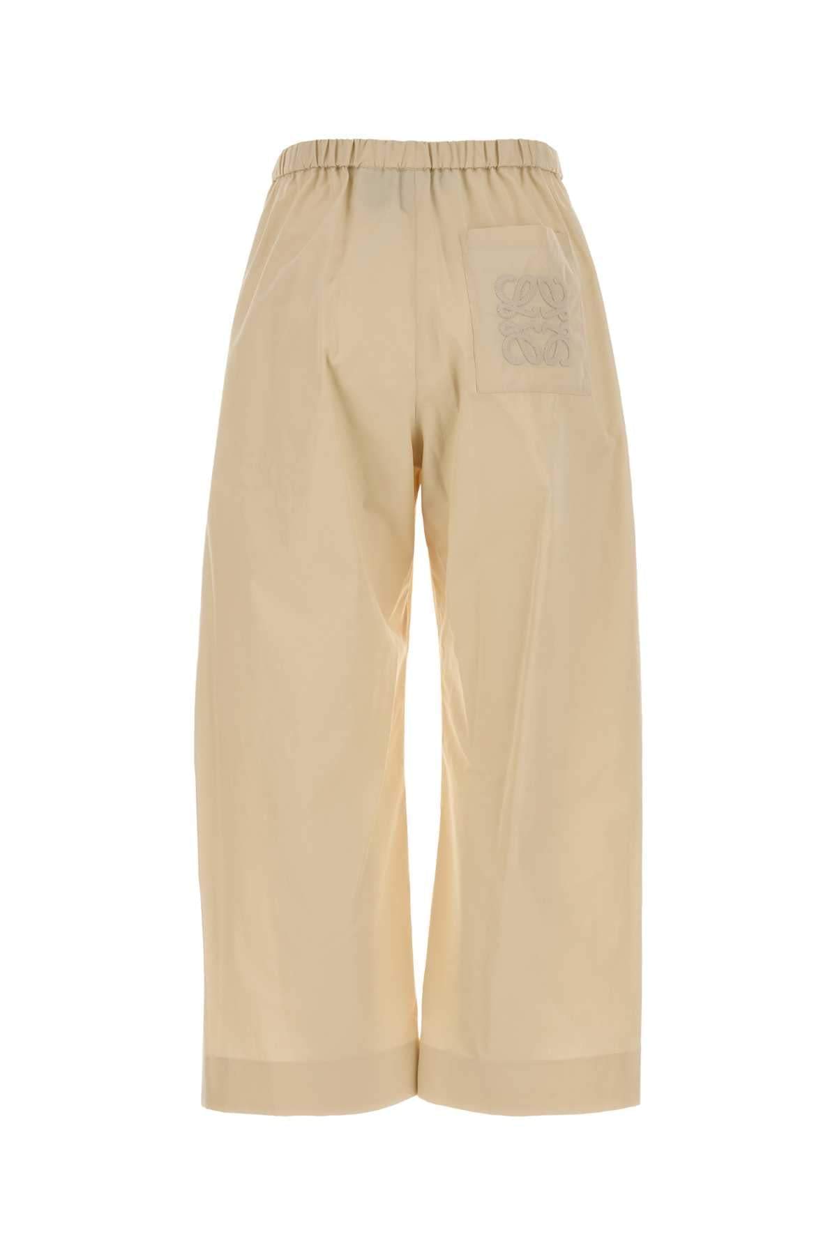 Loewe Paula's Ibiza Women Beige Poplin Paula S Ibiza Pant LOEWE