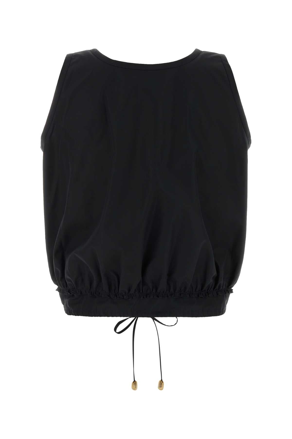 Loewe Paula's Ibiza Women Black Poplin Paula S Ibiza Top LOEWE