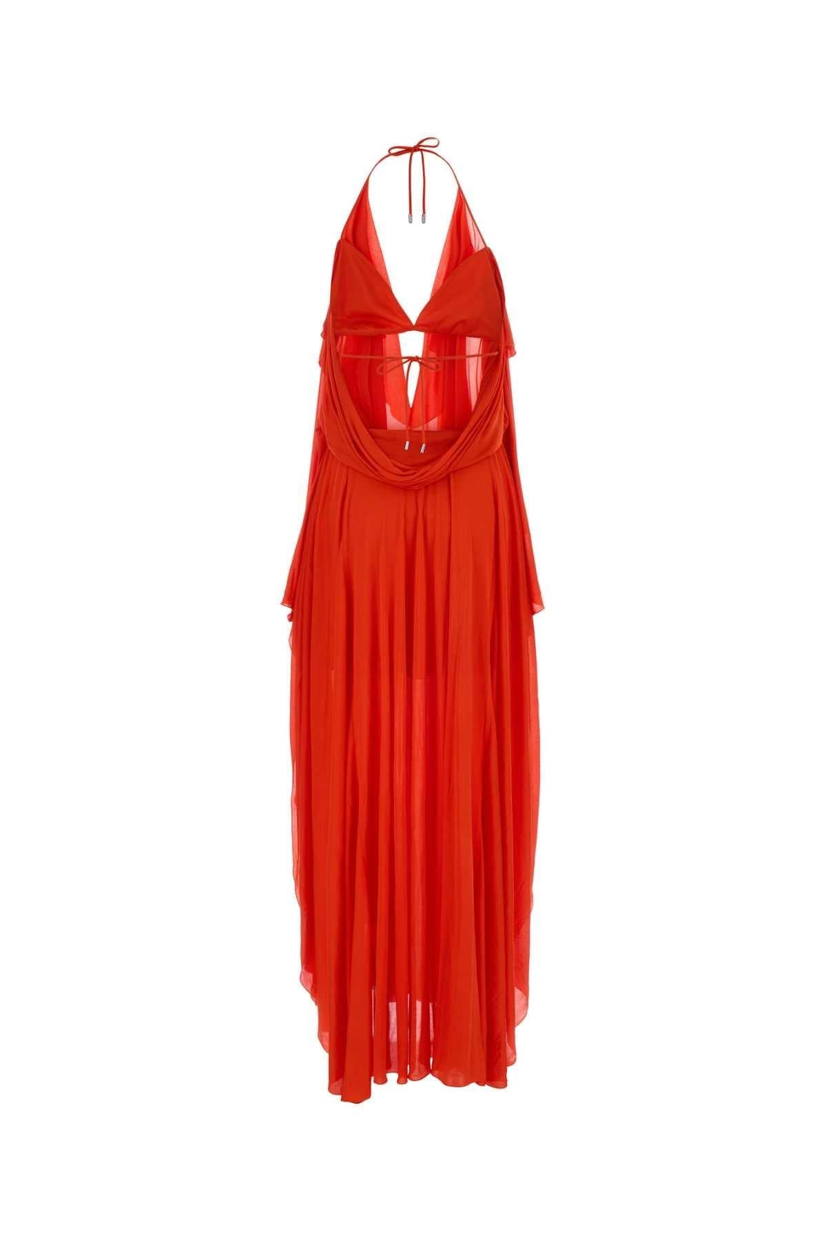 Loewe Paula's Ibiza Women Orange Crepe Paula S Ibiza Dress LOEWE