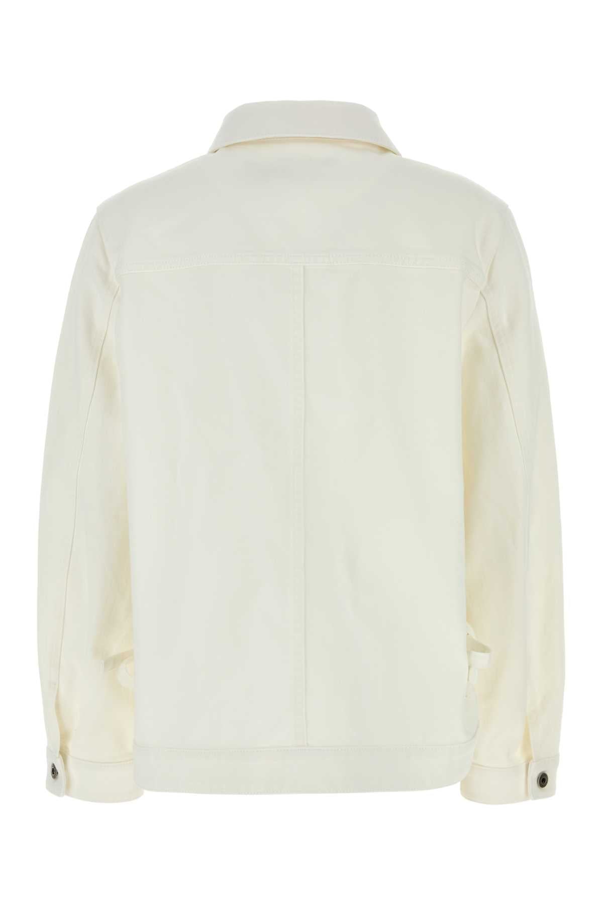 Loewe Paula's Ibiza Women White Denim Jacket LOEWE