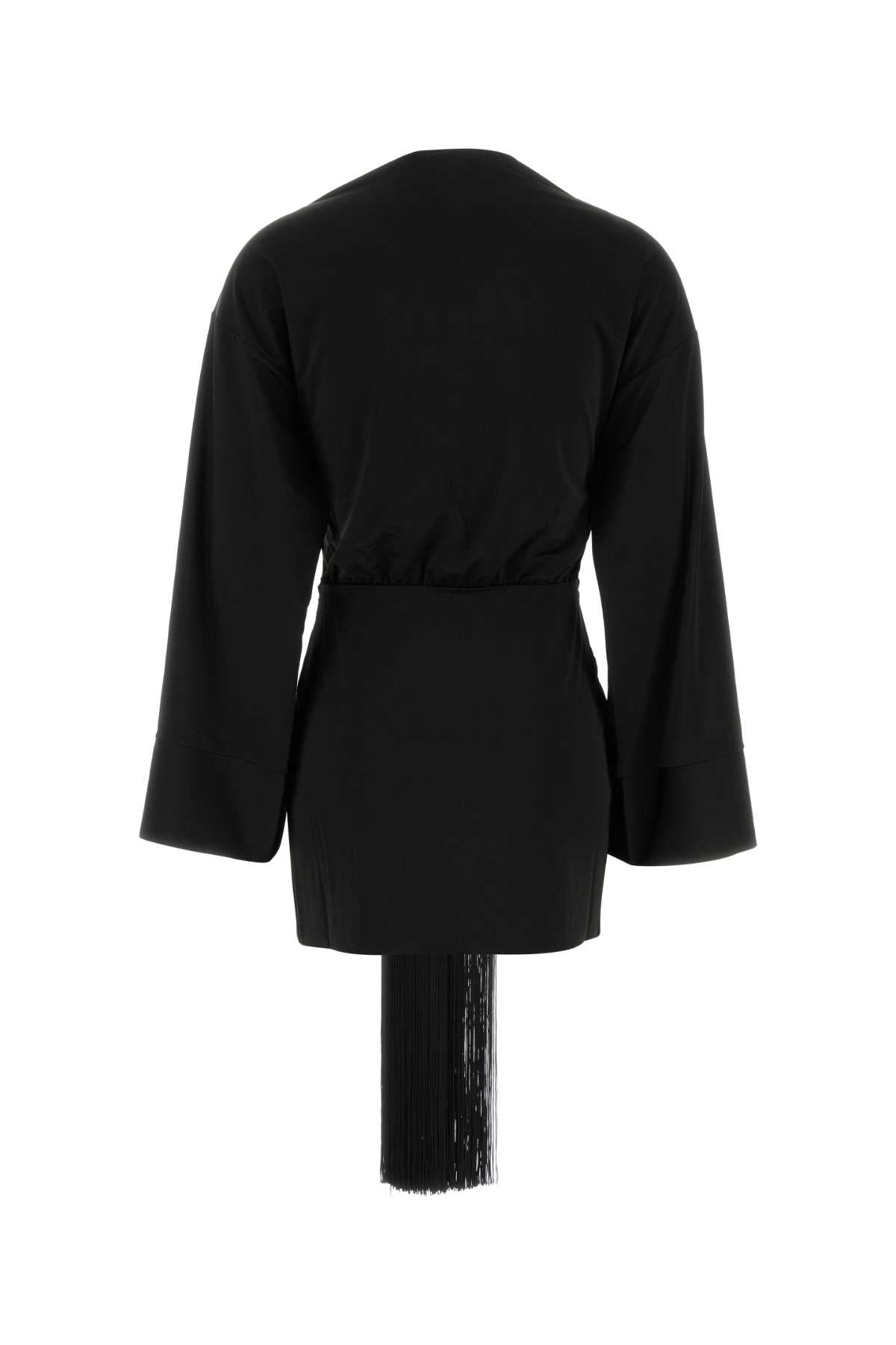 The Andamane Women Black Jersey Hall Mini Dress THE ANDAMANE