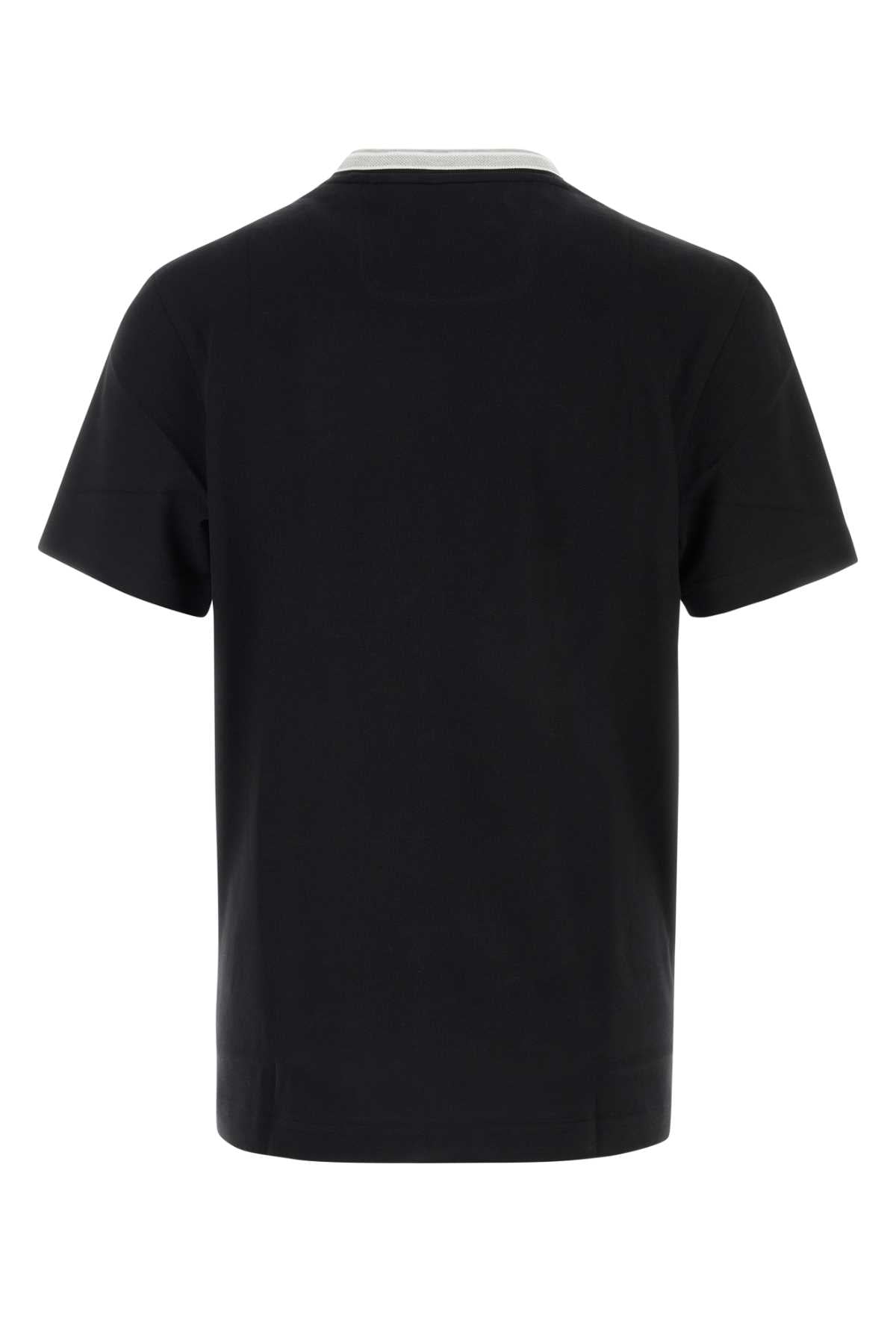Boss Men Black Piquet T-Shirt BOSS