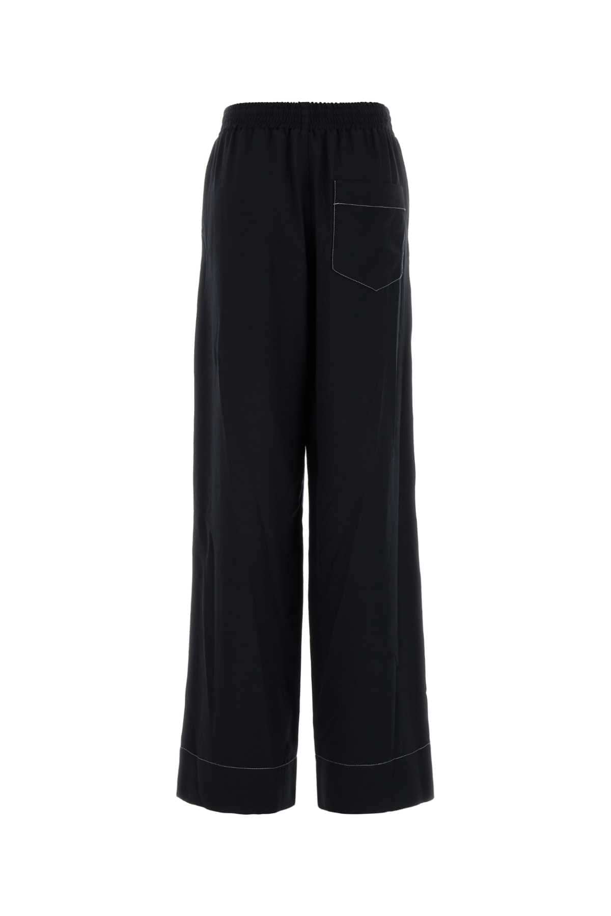 A.P.C. Women Midnight Blue Viscose Blend Wide-Leg Lucy Pant A.P.C.