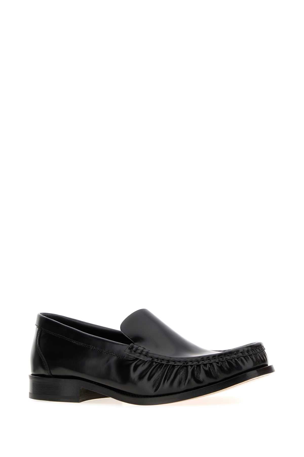 A.P.C. Men Black Leather Romeo Loafers A.P.C.