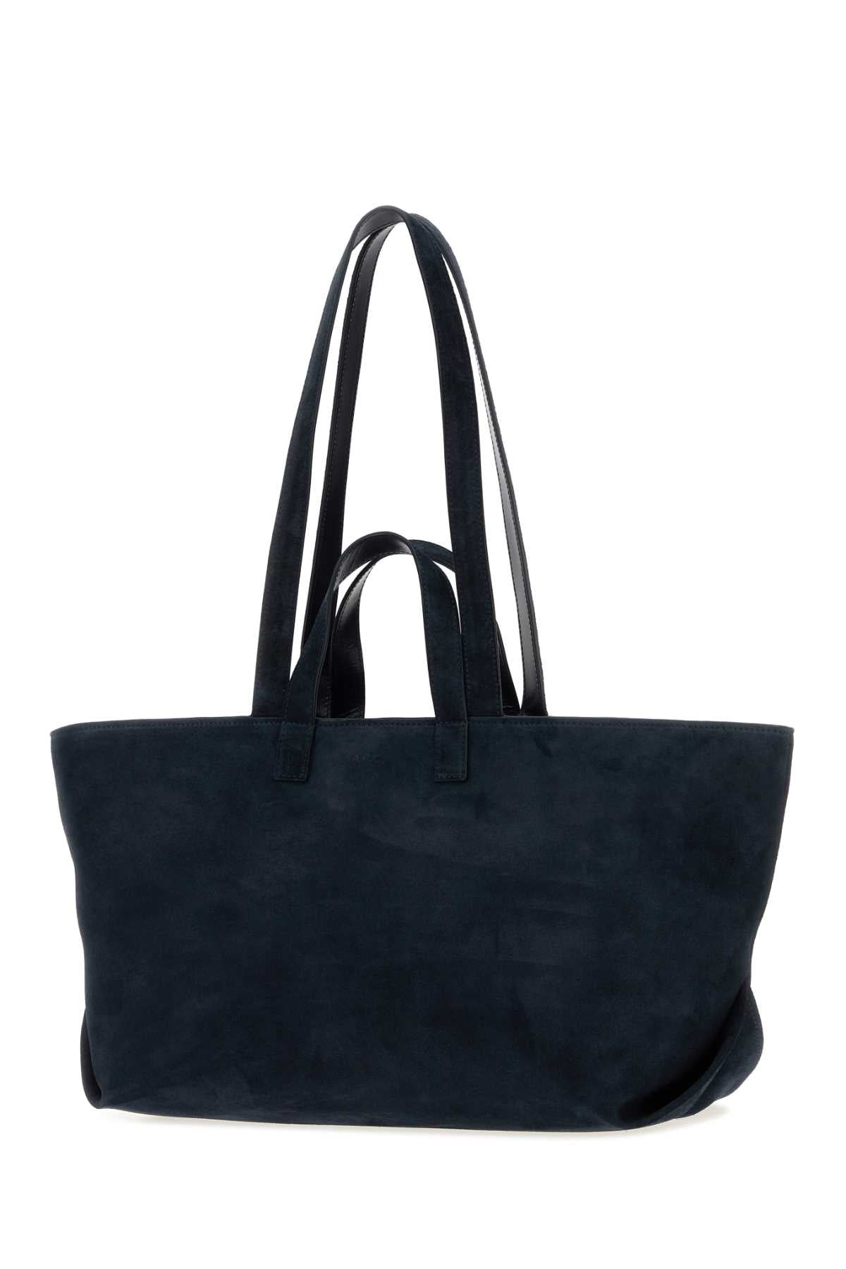 A.P.C. Women Midnight Blue Suede Le Drummer Shopping Bag A.P.C.