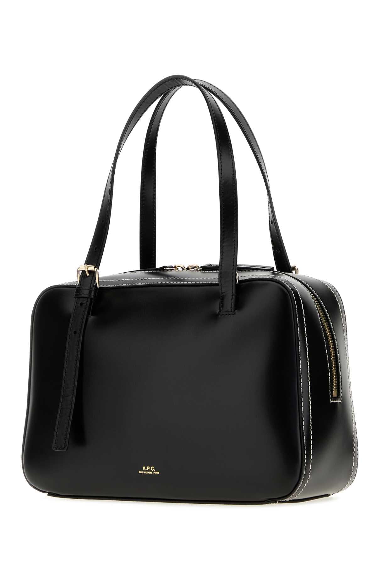 A.P.C. Women Black Leather Virginie Handbag A.P.C.