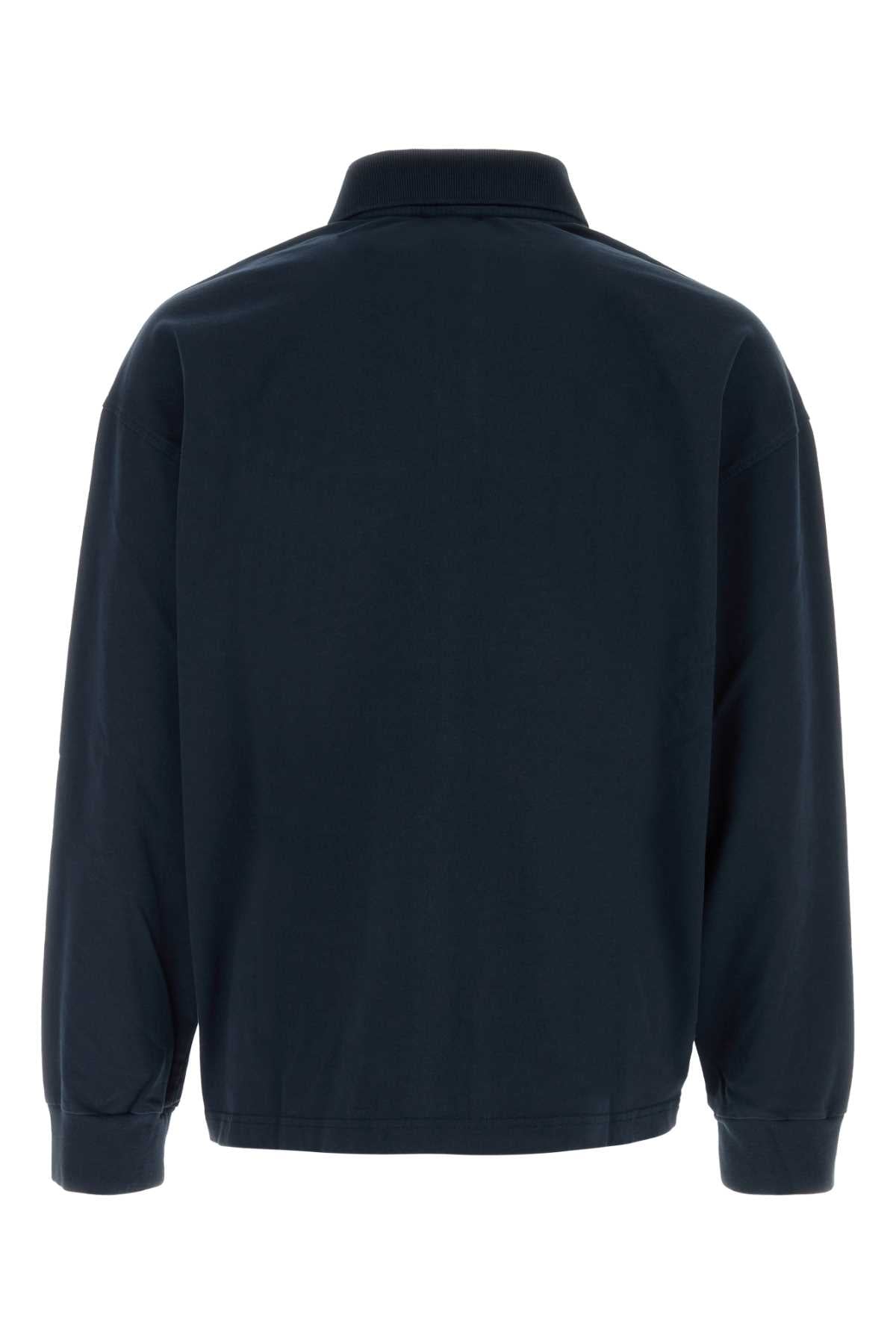 A.P.C. Men Navy Blue Cotton Oversize Alexis Polo Shirt A.P.C.