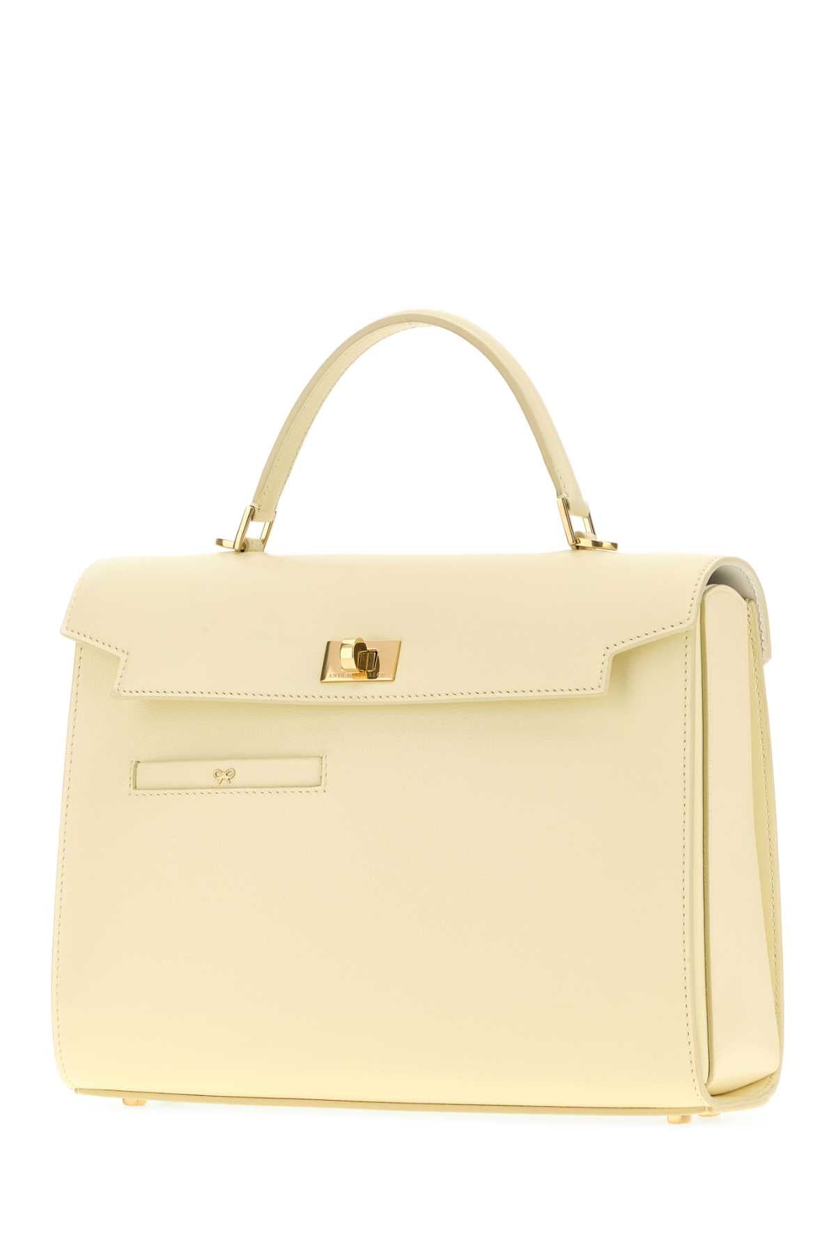 Anya Hindmarch Women Pastel Yellow Leather Mortimer Handbag ANYA HINDMARCH