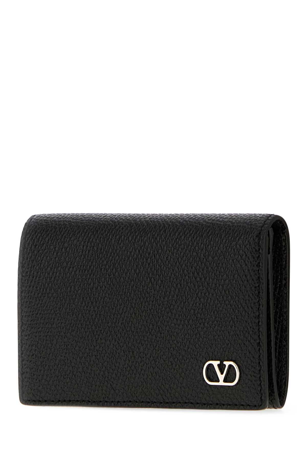Valentino Garavani Men Black Leather Wallet VALENTINO GARAVANI