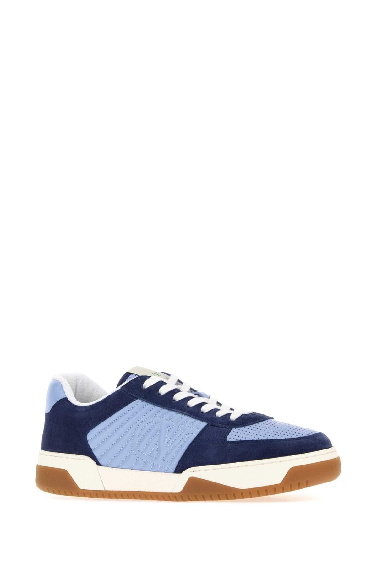 Valentino Garavani Men Two-Tone Leather And Suede Sparry Sneakers VALENTINO GARAVANI