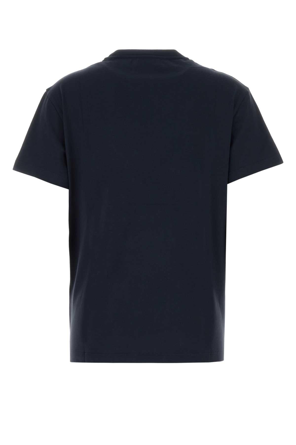 Valentino Garavani Women Midnight Blue Cotton T-Shirt VALENTINO GARAVANI