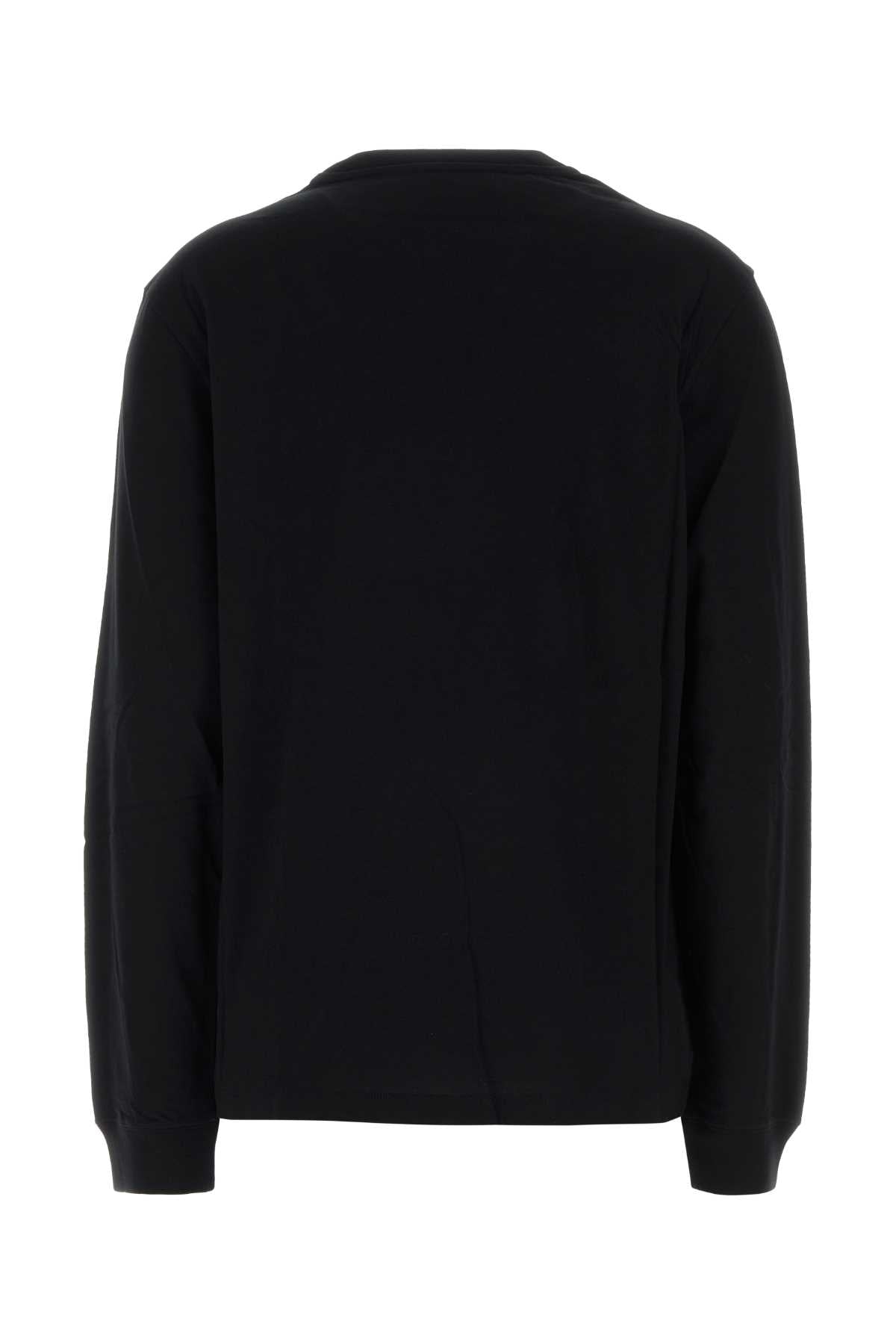 Valentino Garavani Women Black Cotton T-Shirt VALENTINO GARAVANI