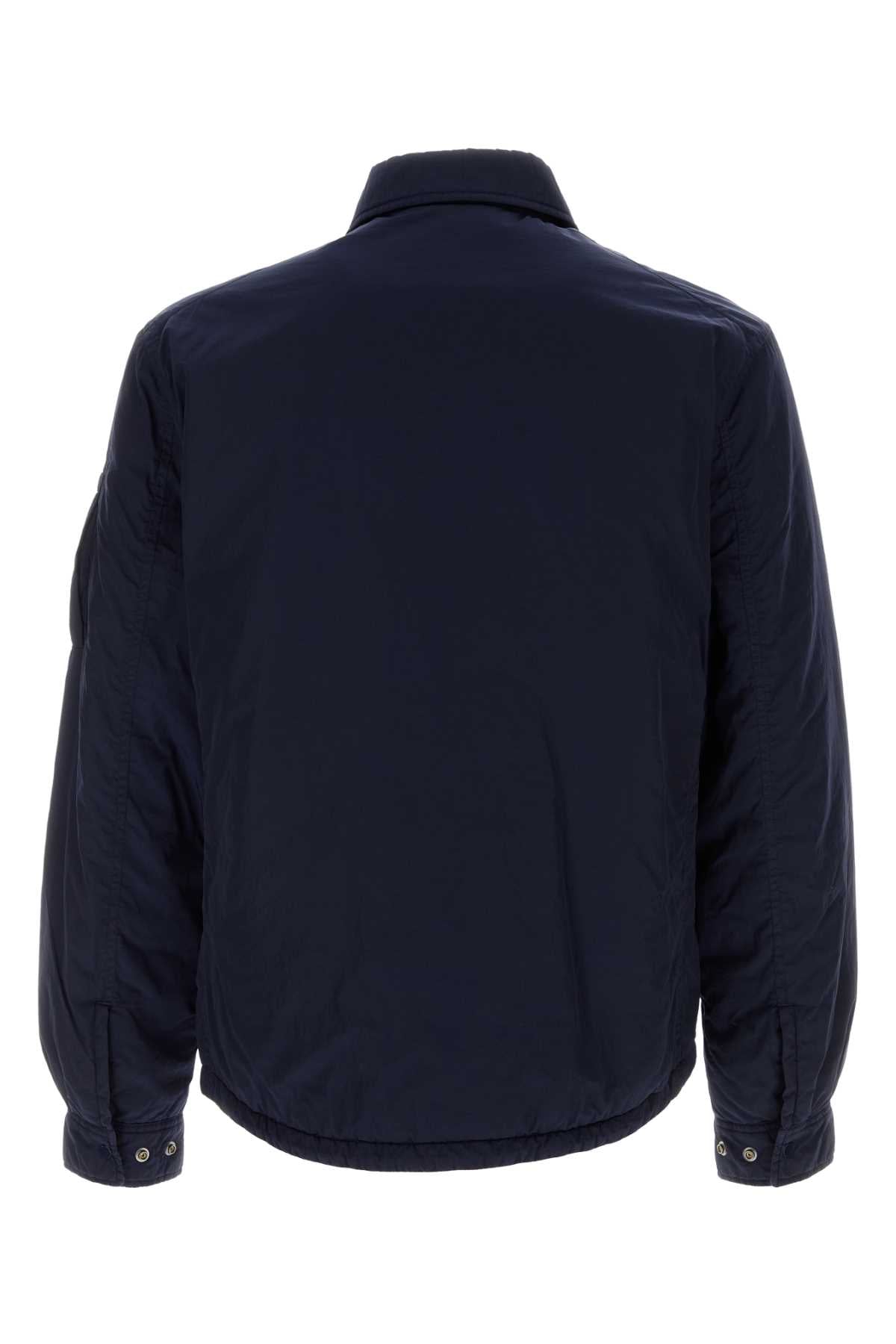 C.P. Company Men Navy Blue Nylon Overshirt C.P. COMPANY