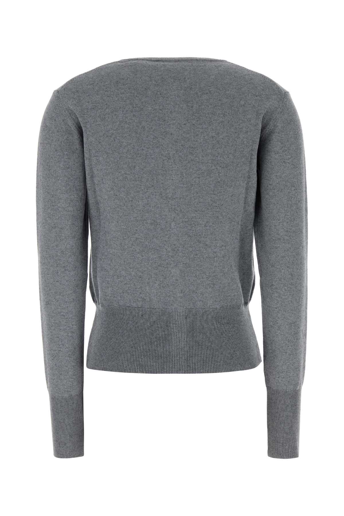Vivienne Westwood Women Grey Cotton Blend Bea Cardigan VIVIENNE WESTWOOD