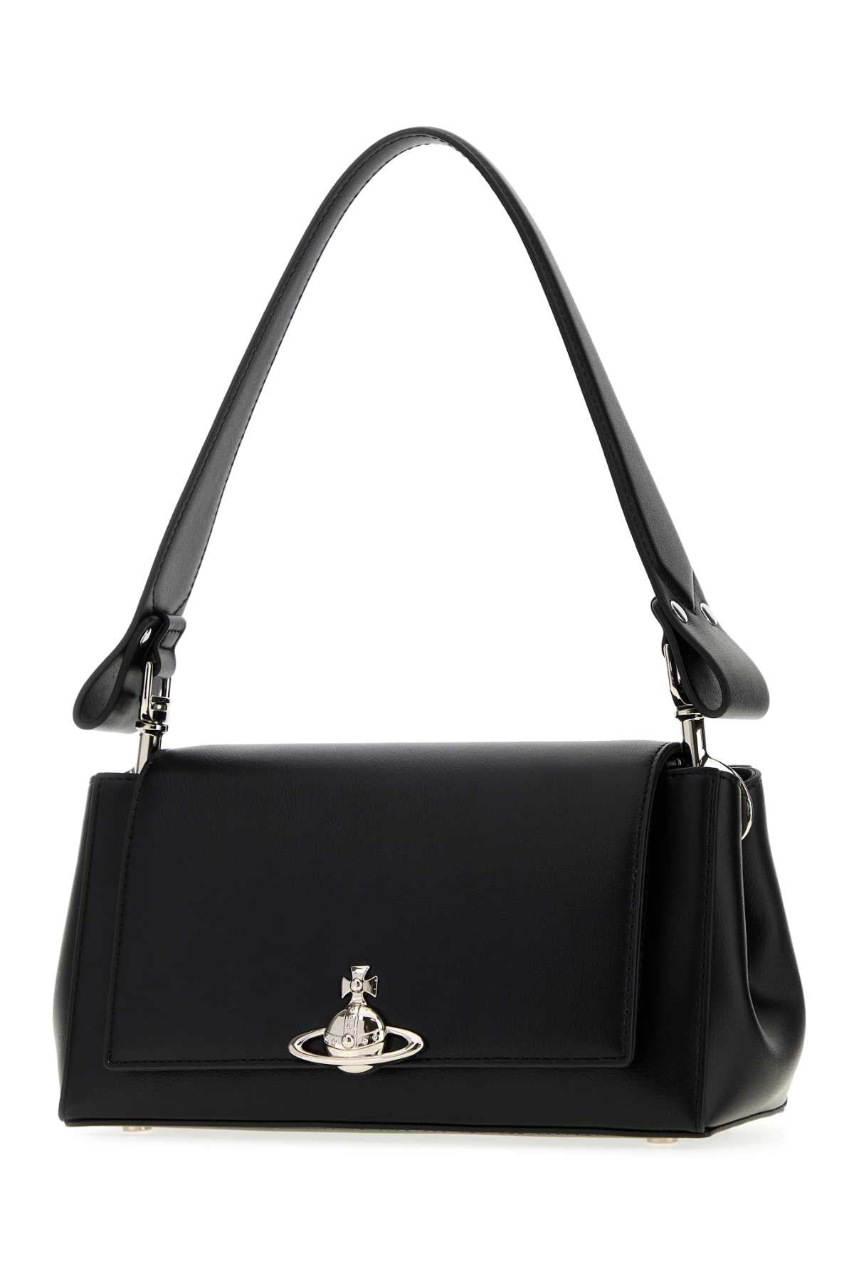 Vivienne Westwood Women Black Synthetic Leather Medium Hazel Shoulder Bag VIVIENNE WESTWOOD