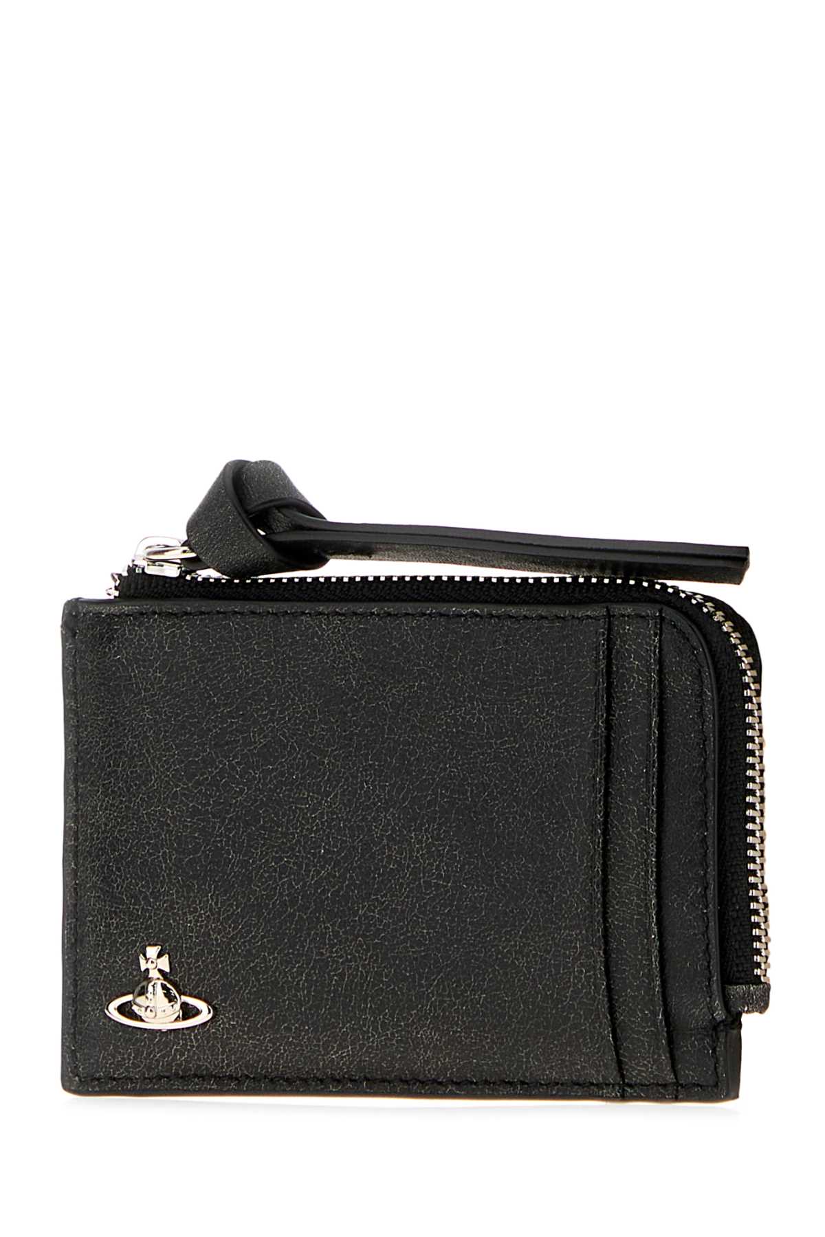 Vivienne Westwood Women Black Leather Card Holder VIVIENNE WESTWOOD