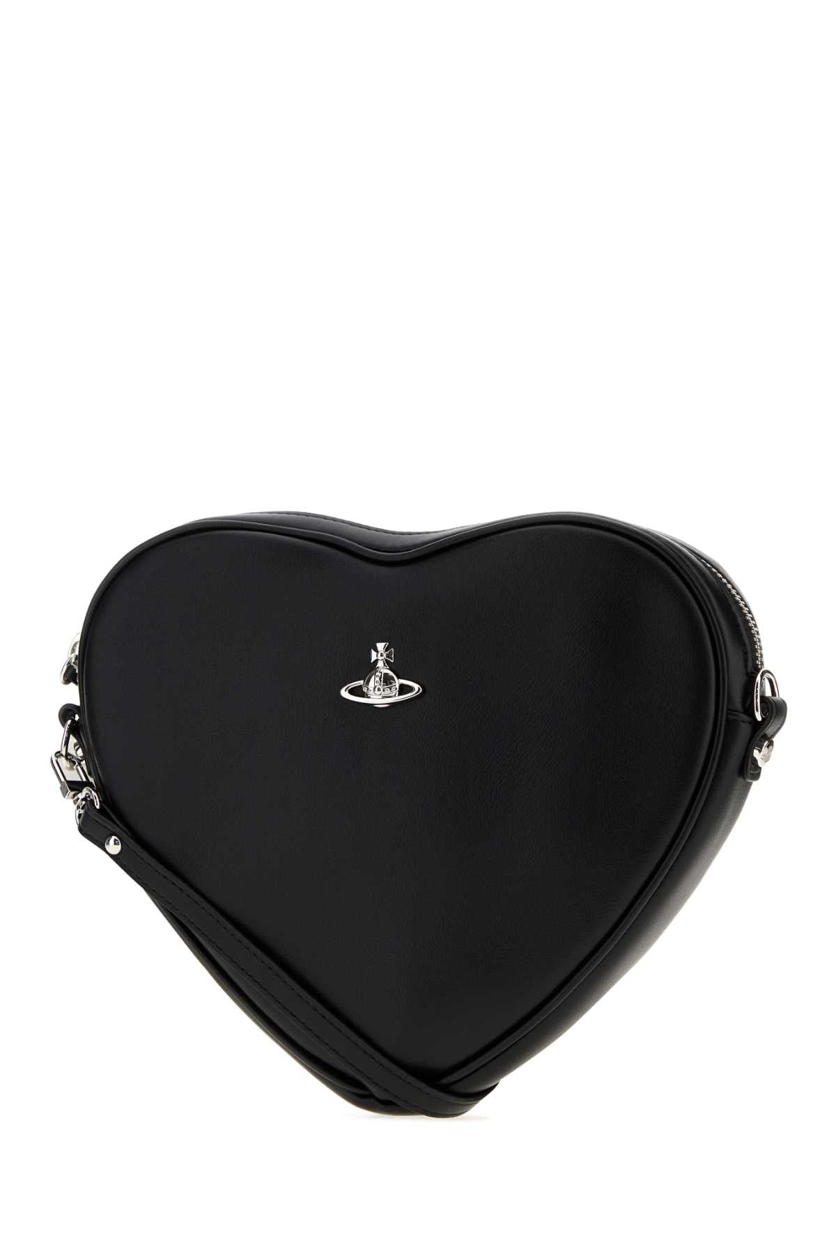 Vivienne Westwood Women Black Synthetic Leather Alexa Heart Crossbody Bag VIVIENNE WESTWOOD