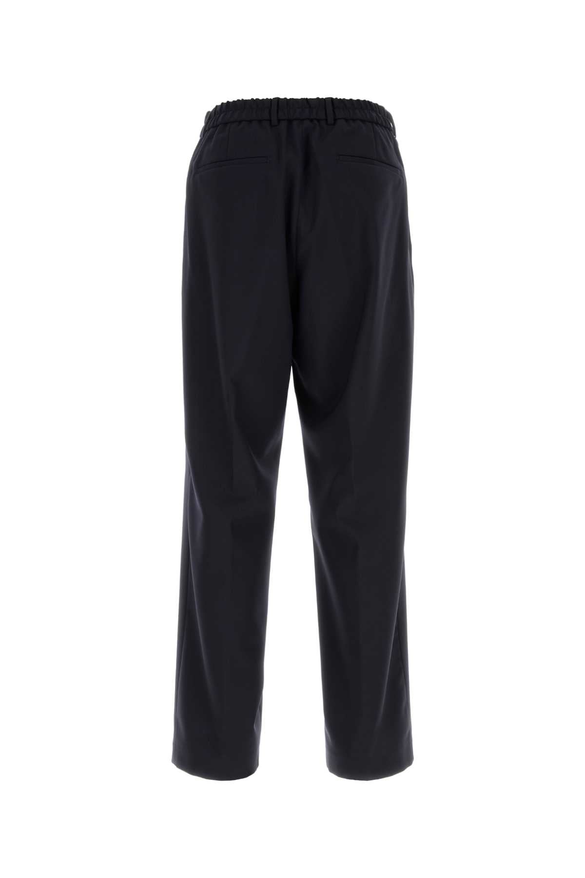 Boss Men Navy Blue Wool Pant BOSS