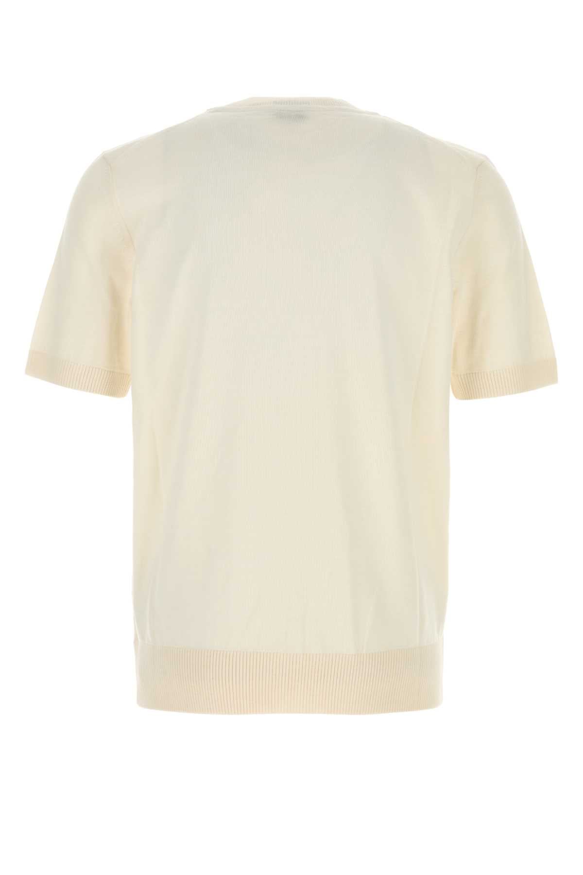 Boss Men Cream Cotton Sweater BOSS
