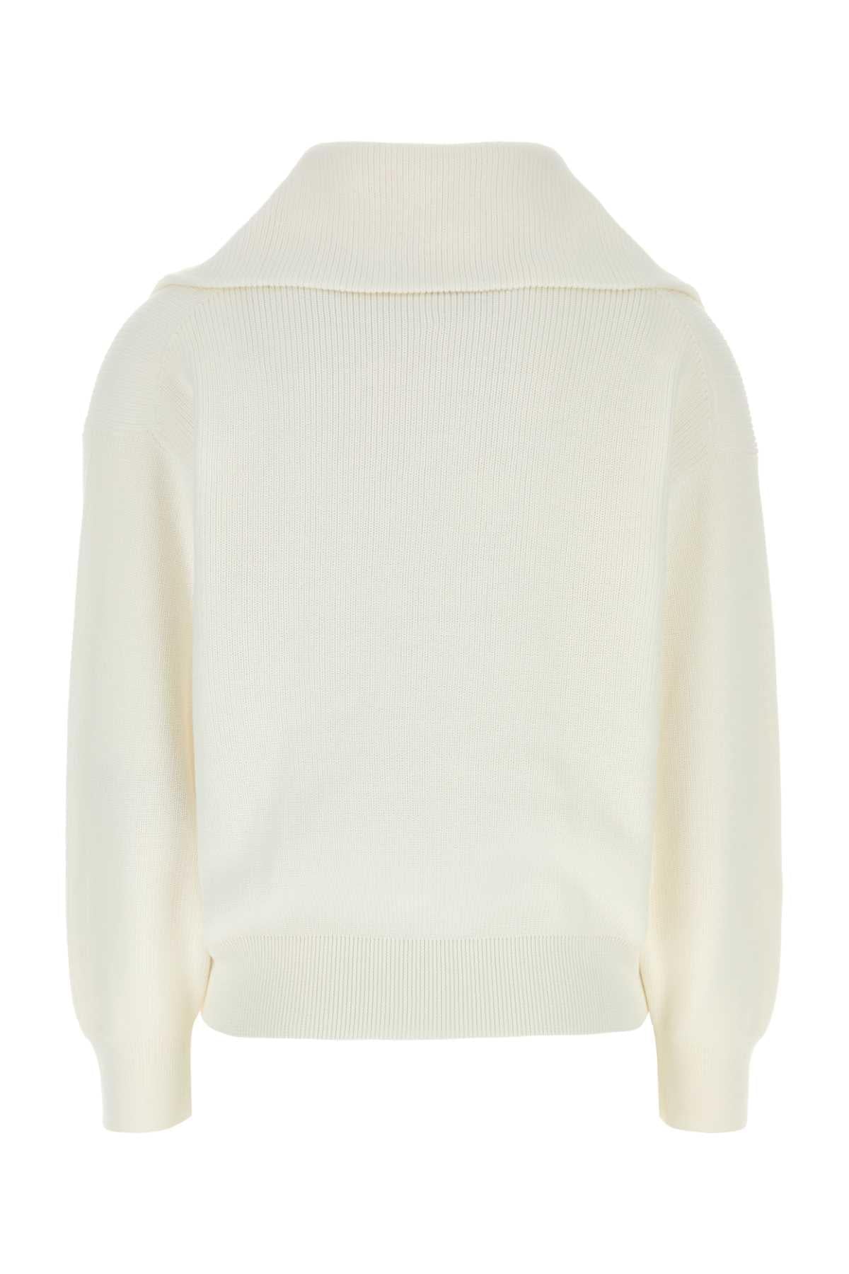 Brunello Cucinelli Women White Cotton Sweater BRUNELLO CUCINELLI