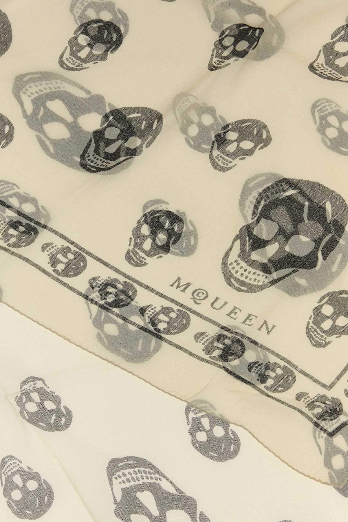 Alexander Mcqueen Women Printed Silk Foulard ALEXANDER MCQUEEN