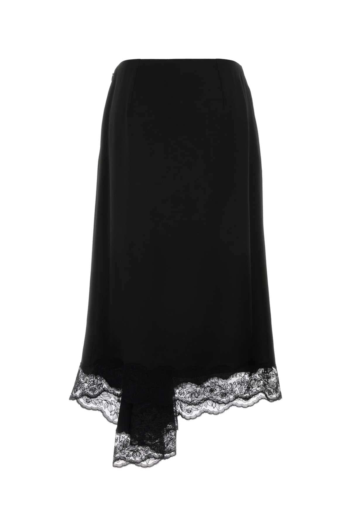 Alexander Mcqueen Women Black Crepe Skirt ALEXANDER MCQUEEN