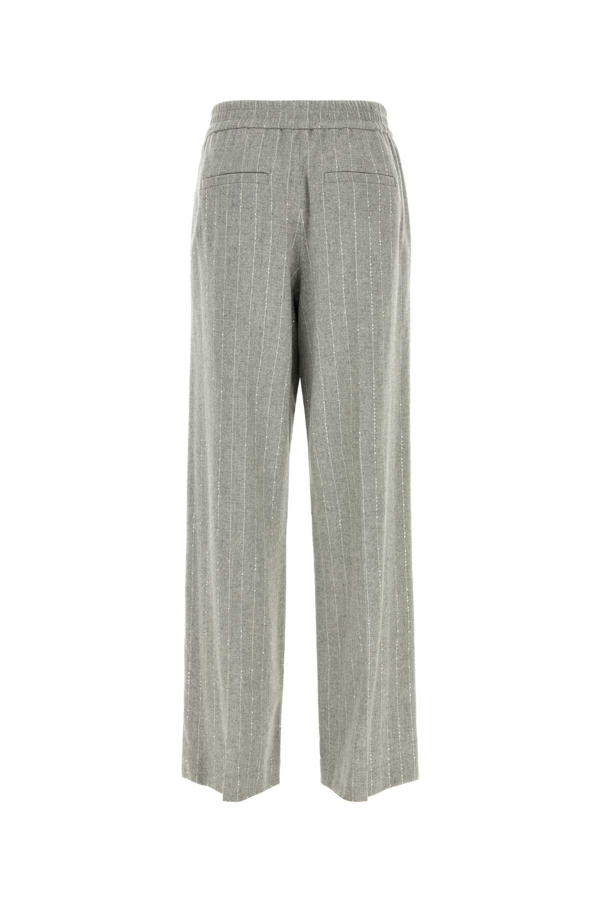 Brunello Cucinelli Women Embroidered Wool Blend Pant BRUNELLO CUCINELLI