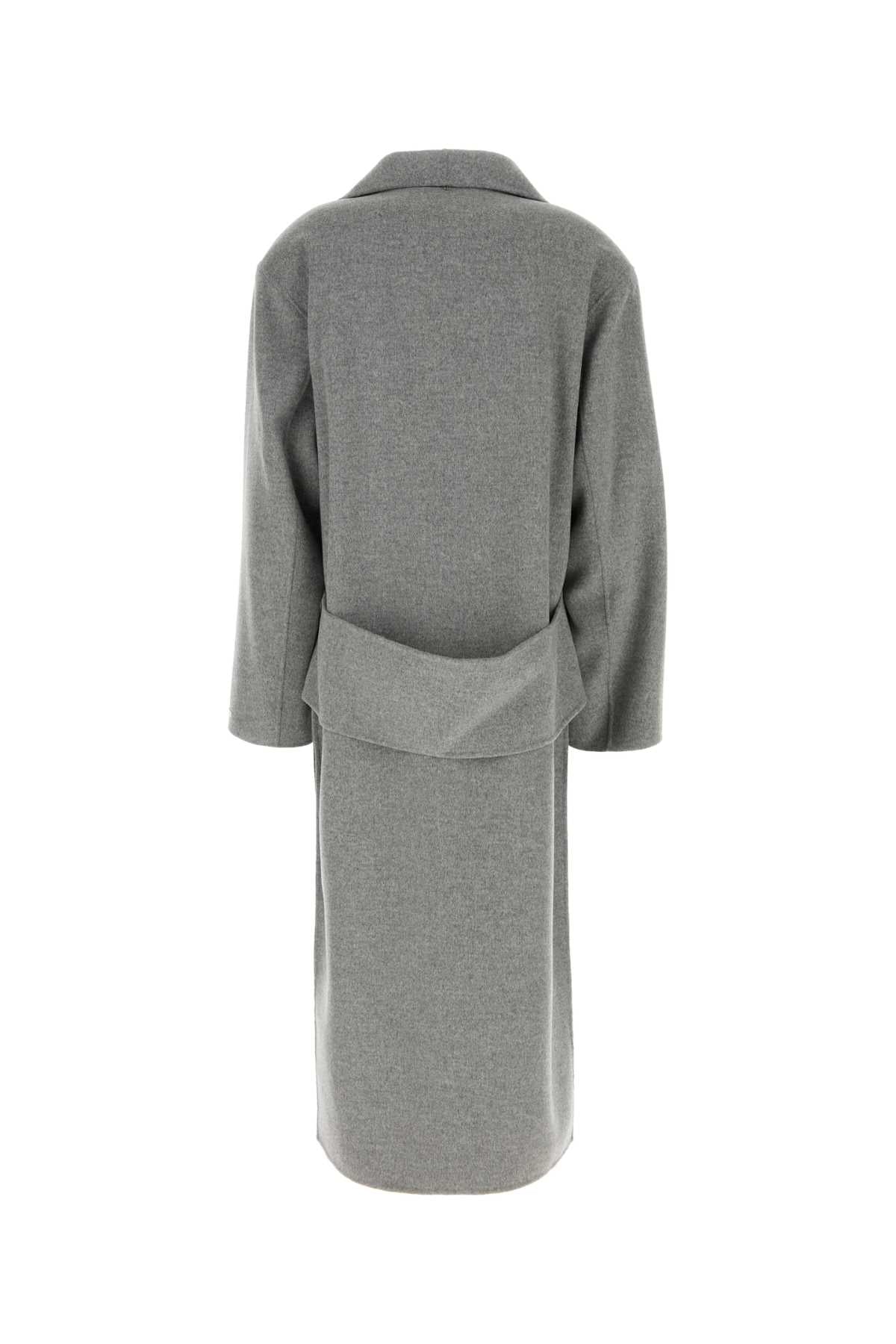 Sportmax Women Grey Wool Assenso Coat SPORTMAX