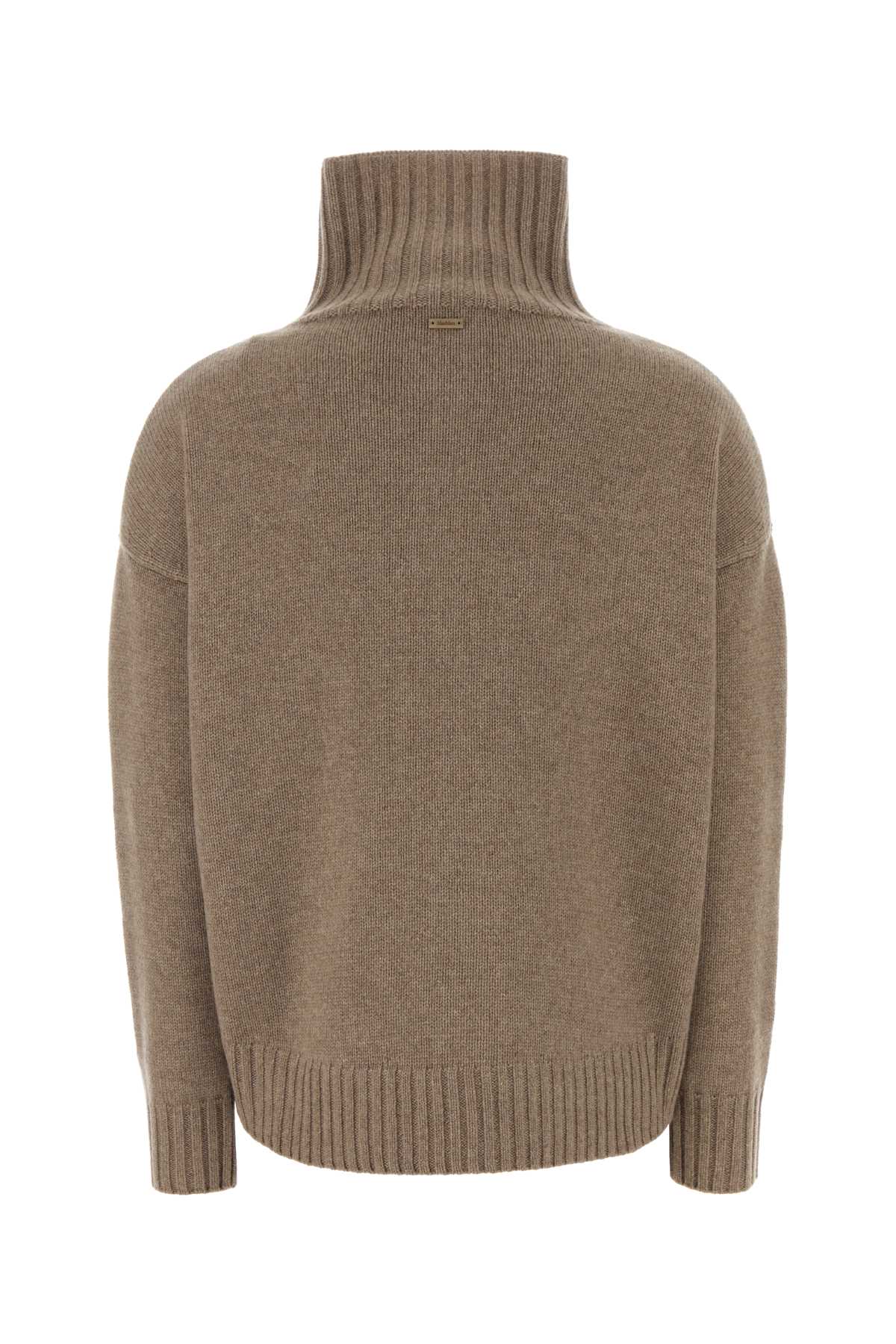 Max Mara Women Cappuccino Cashmere Oversize Crasso Sweater MAX MARA