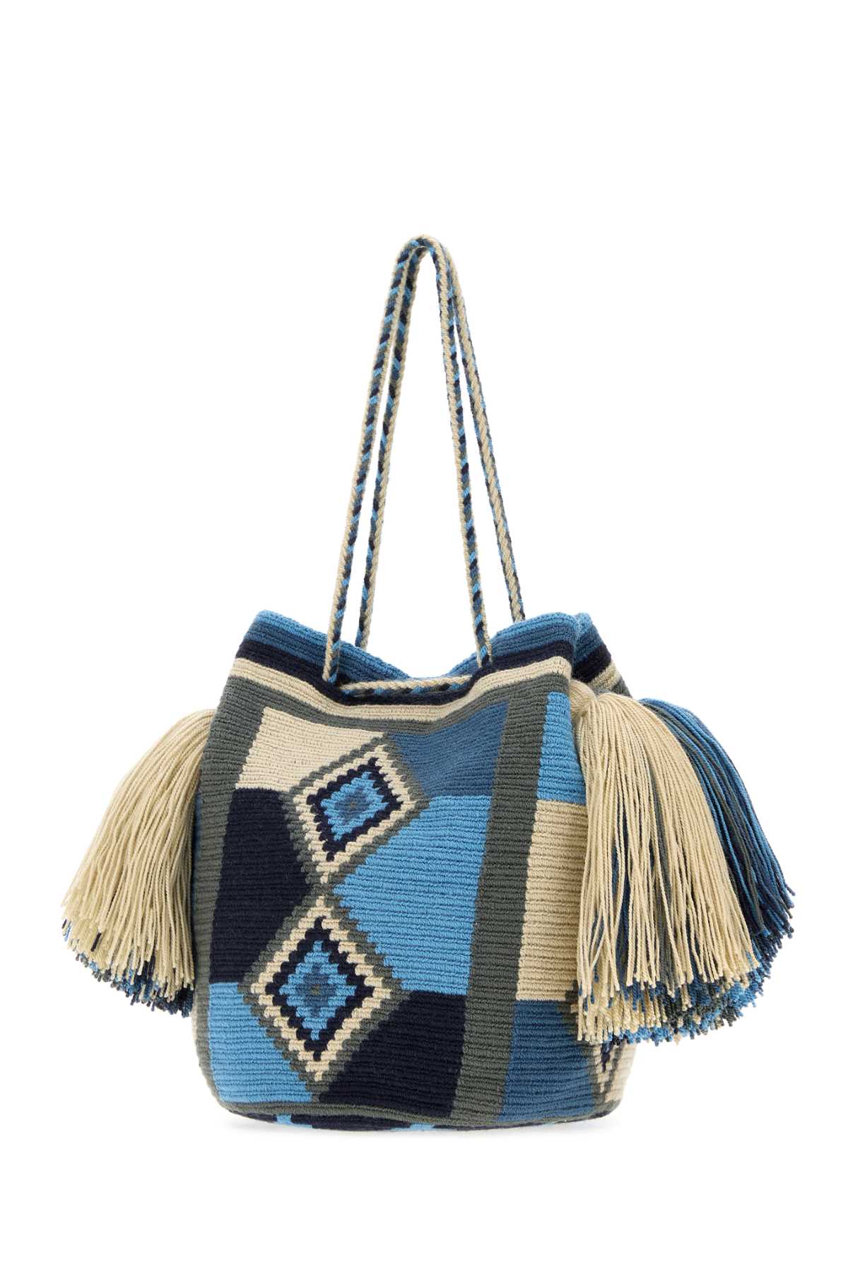 Jw Anderson Women Embroidered Fabric Wayuu Bucket Bag J.W. ANDERSON