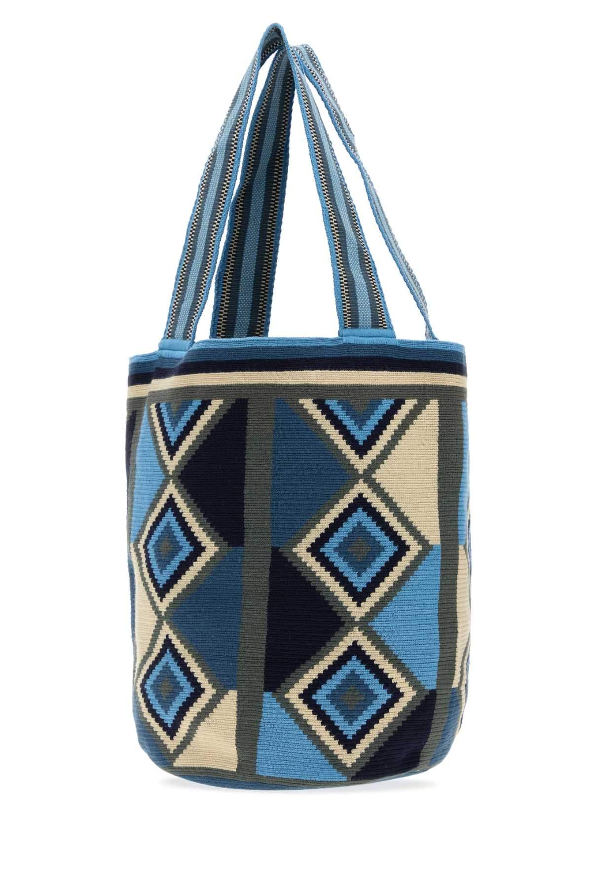 Jw Anderson Women Embroidered Fabric Wayuu Shopping Bag J.W. ANDERSON