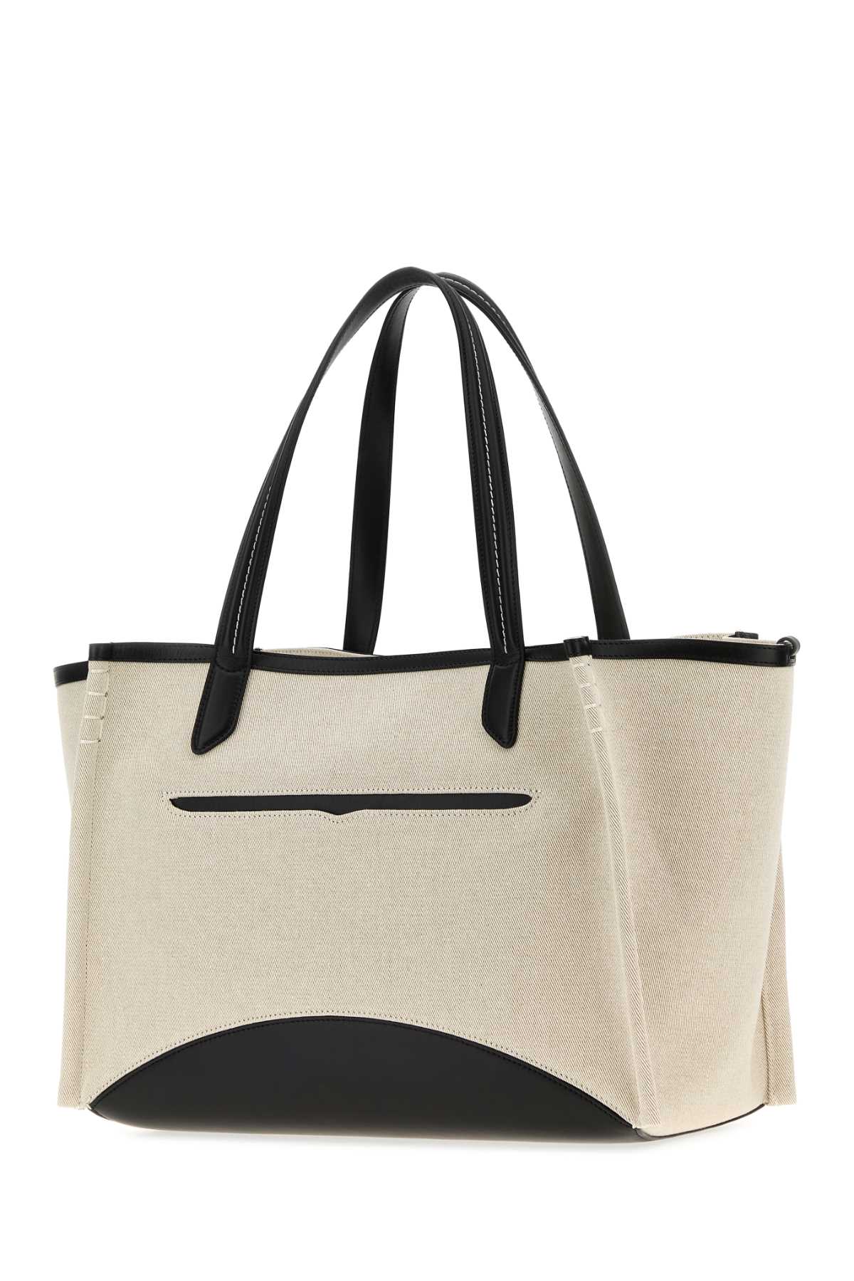 Jw Anderson Women Sand Canvas Loafers Shopping Bag J.W. ANDERSON