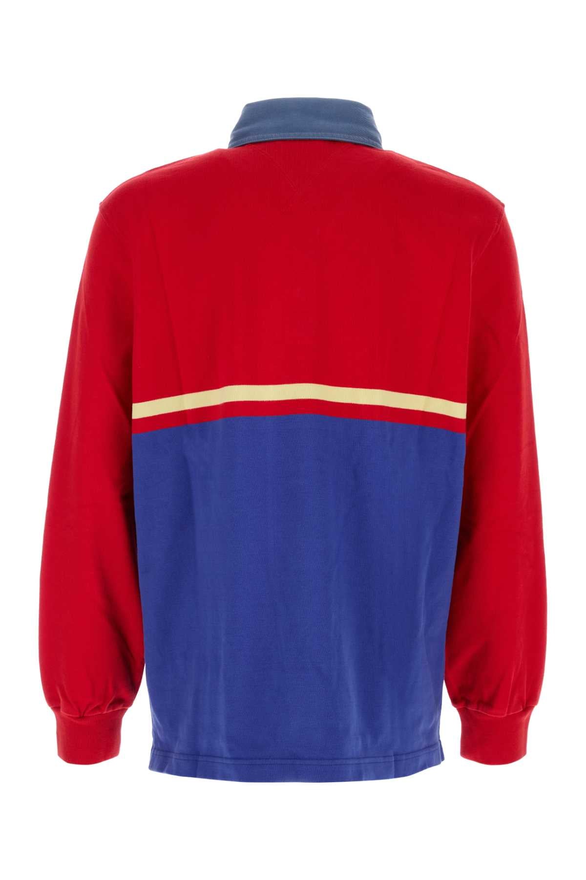 Jw Anderson Men Multicolor Cotton Polo Shirt J.W. ANDERSON