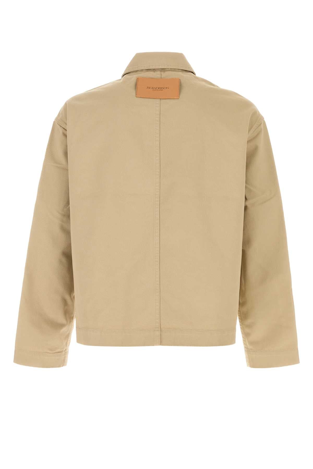 Jw Anderson Men Cappuccino Cotton Jacket J.W. ANDERSON