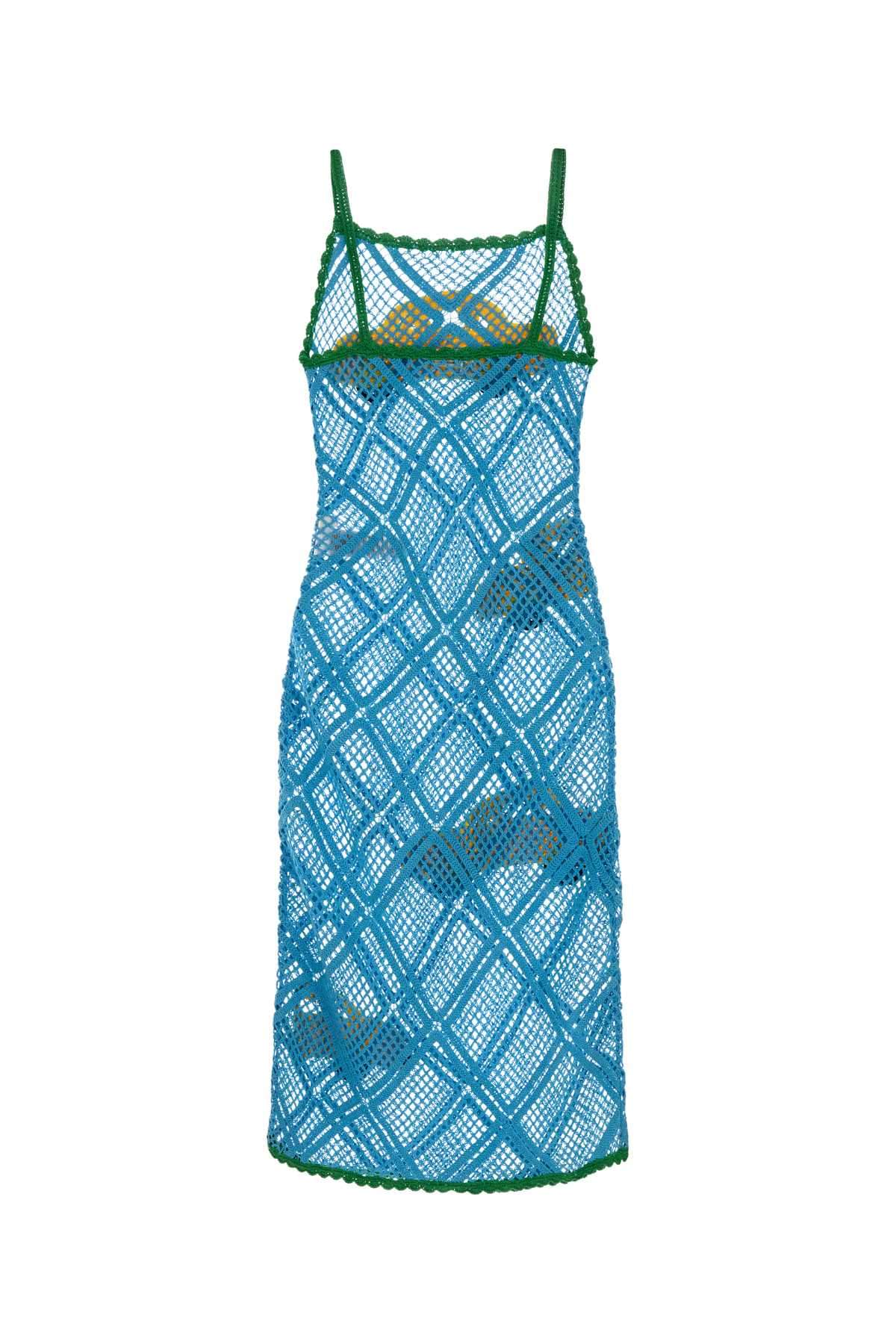 Jw Anderson Women Light Blue Crochet Dress J.W. ANDERSON