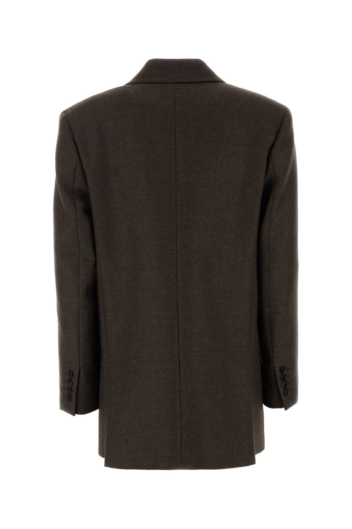 Max Mara Women Chocolate Wool Pulvino Blazer MAX MARA