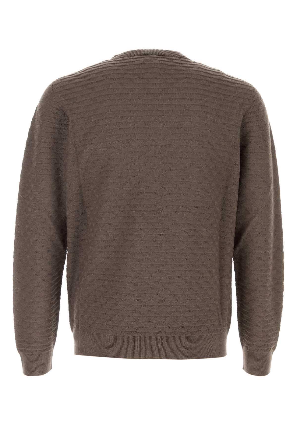 Giorgio Armani Men Brown Wool Sweater GIORGIO ARMANI