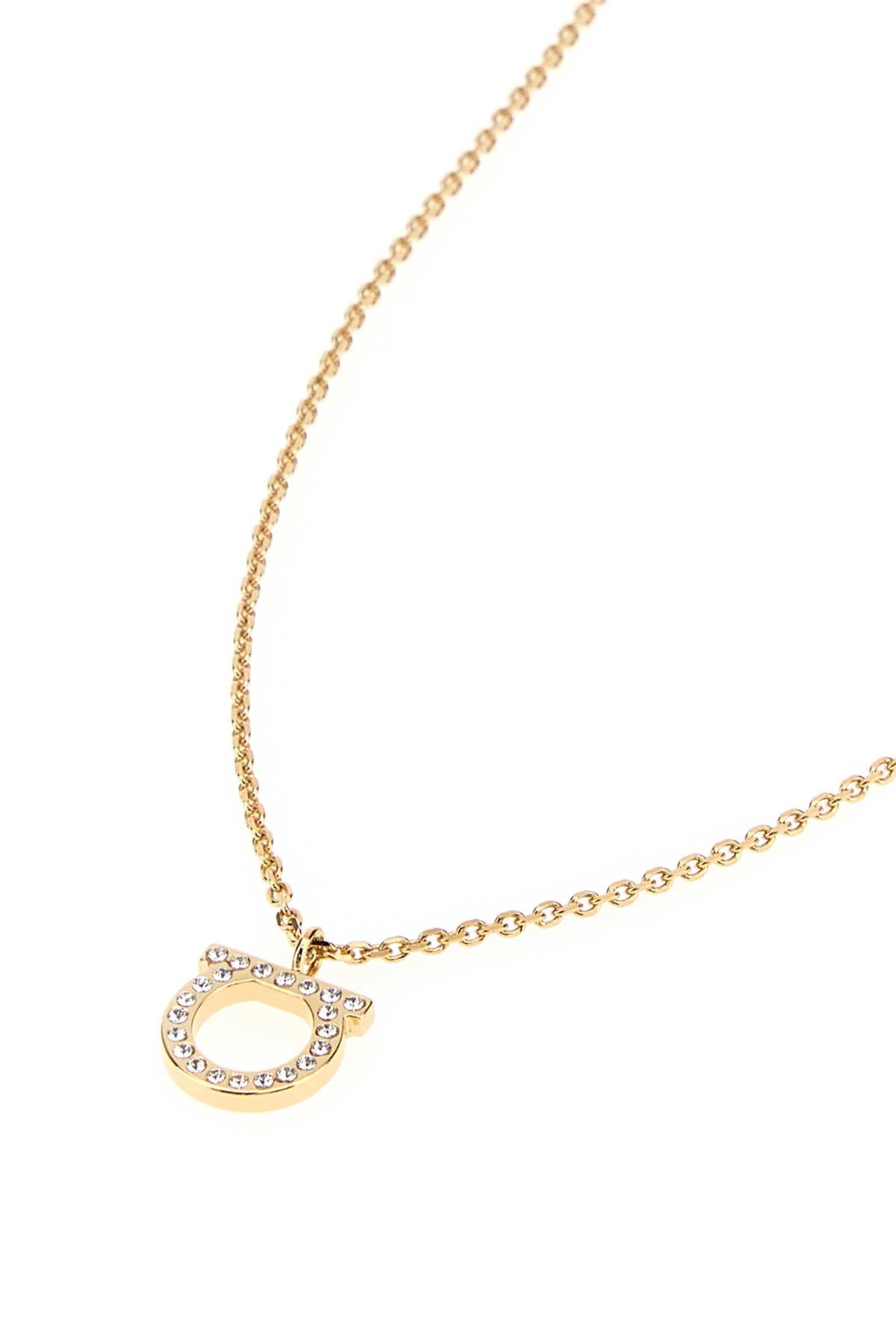 Salvatore Ferragamo Women Gold Metal Gancini Necklace FERRAGAMO