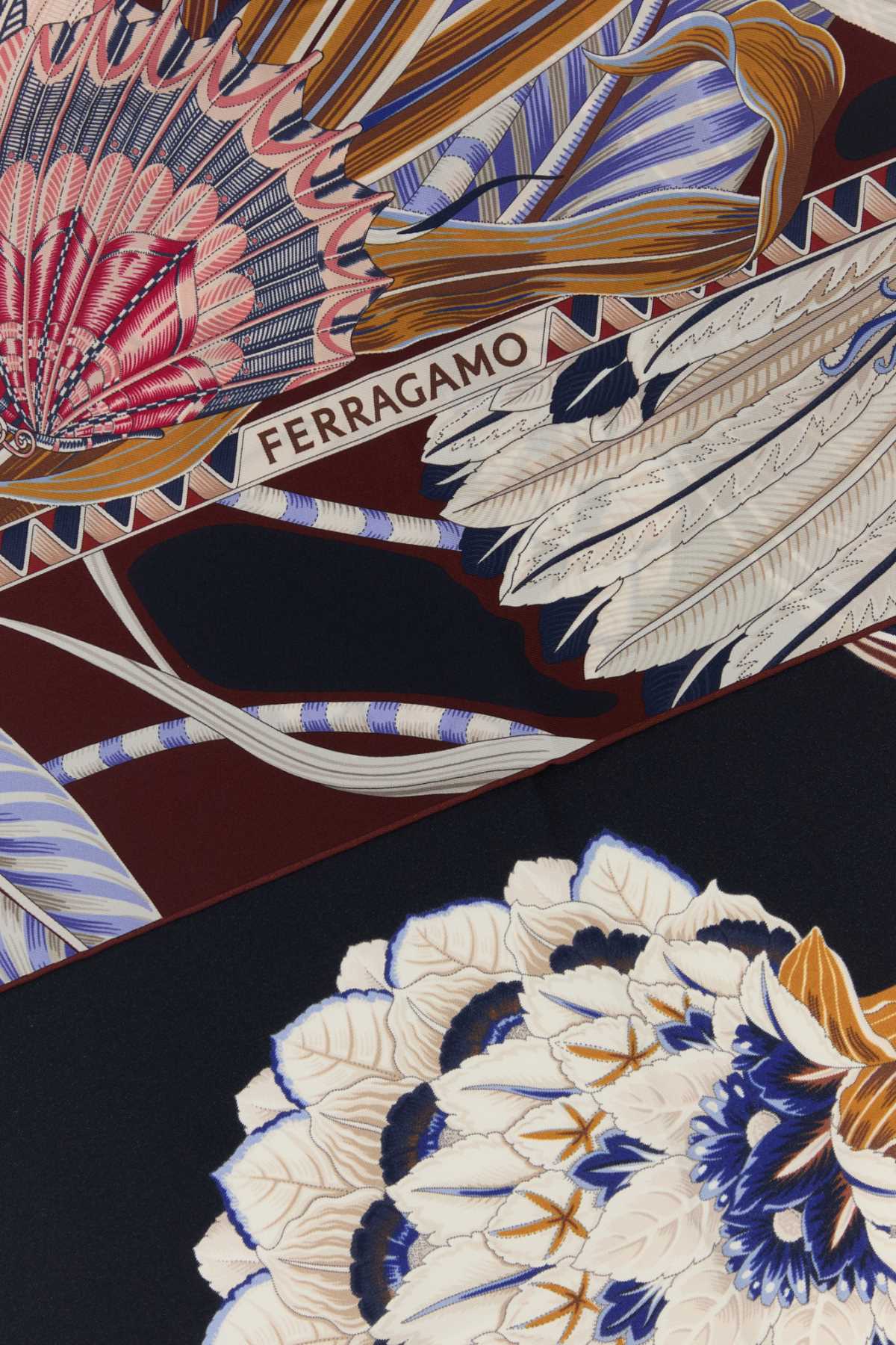 Salvatore Ferragamo Women Printed Silk Foulard FERRAGAMO