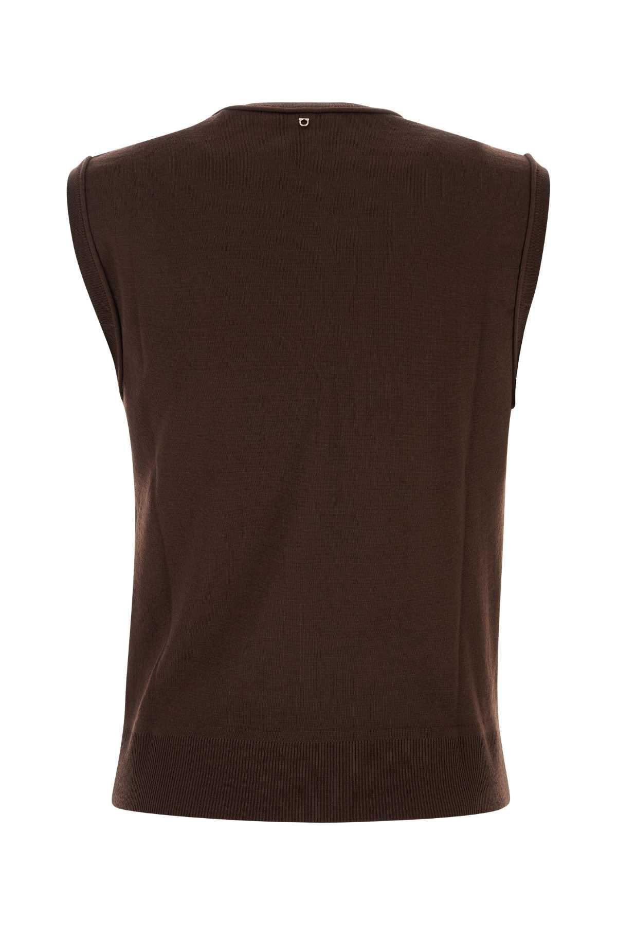 Salvatore Ferragamo Women Printed Silk And Wool Vest FERRAGAMO