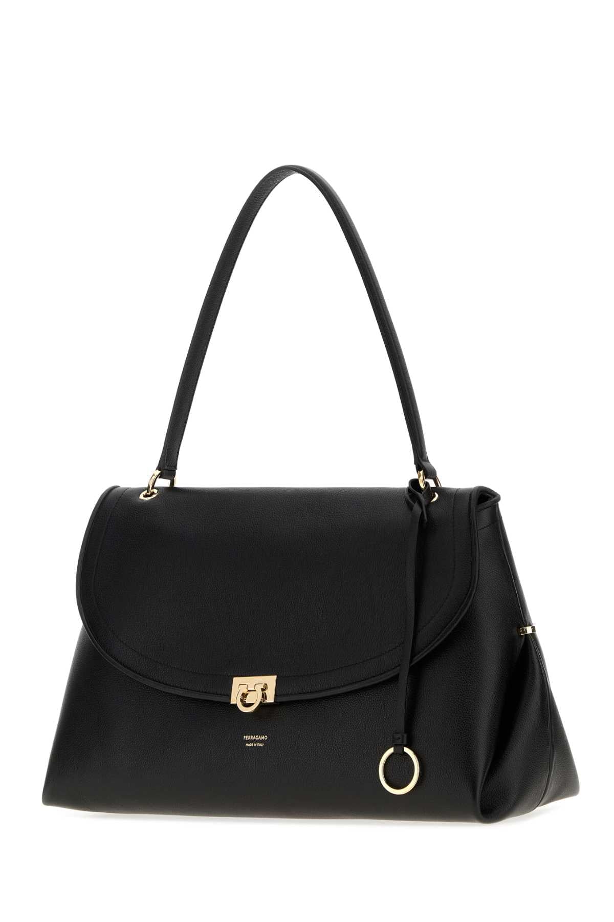 Salvatore Ferragamo Women Black Leather Shopping Bag FERRAGAMO