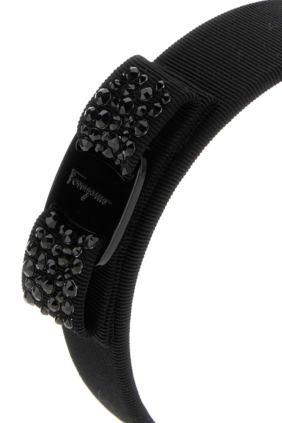 Salvatore Ferragamo Women Black Fabric Hairband FERRAGAMO