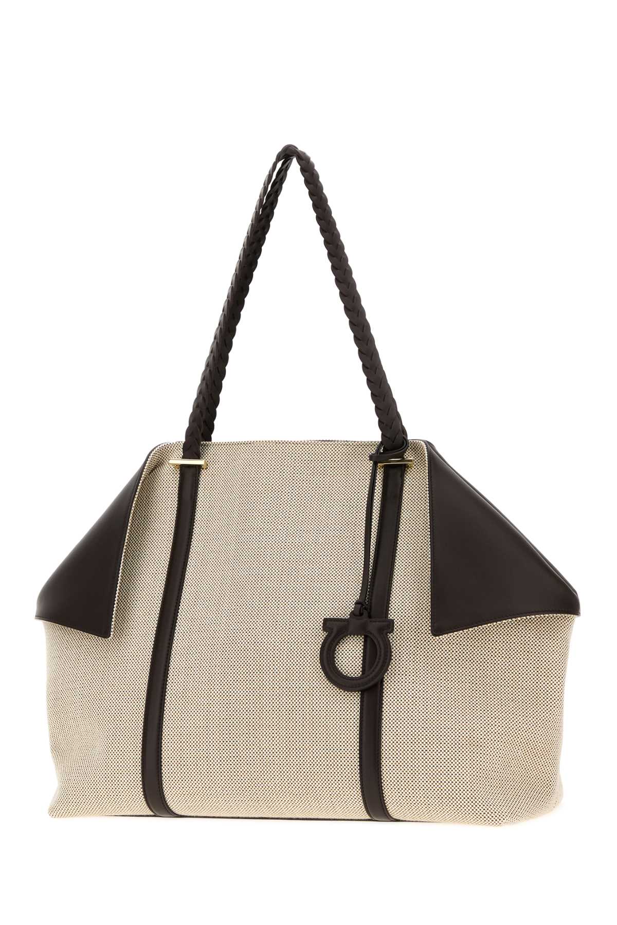 Salvatore Ferragamo Women Multicolor Canvas Scarf Shopping Bag FERRAGAMO