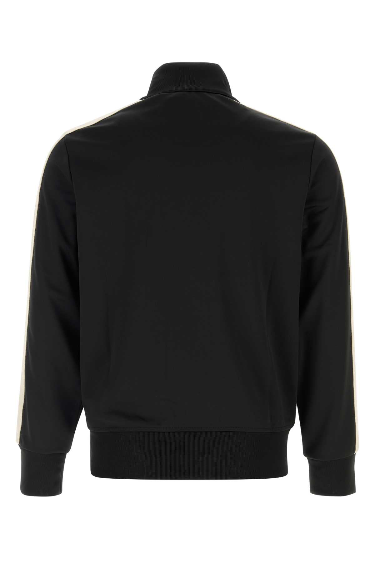 Palm Angels Men Black Tech Fabric Sweatshirt PALM ANGELS